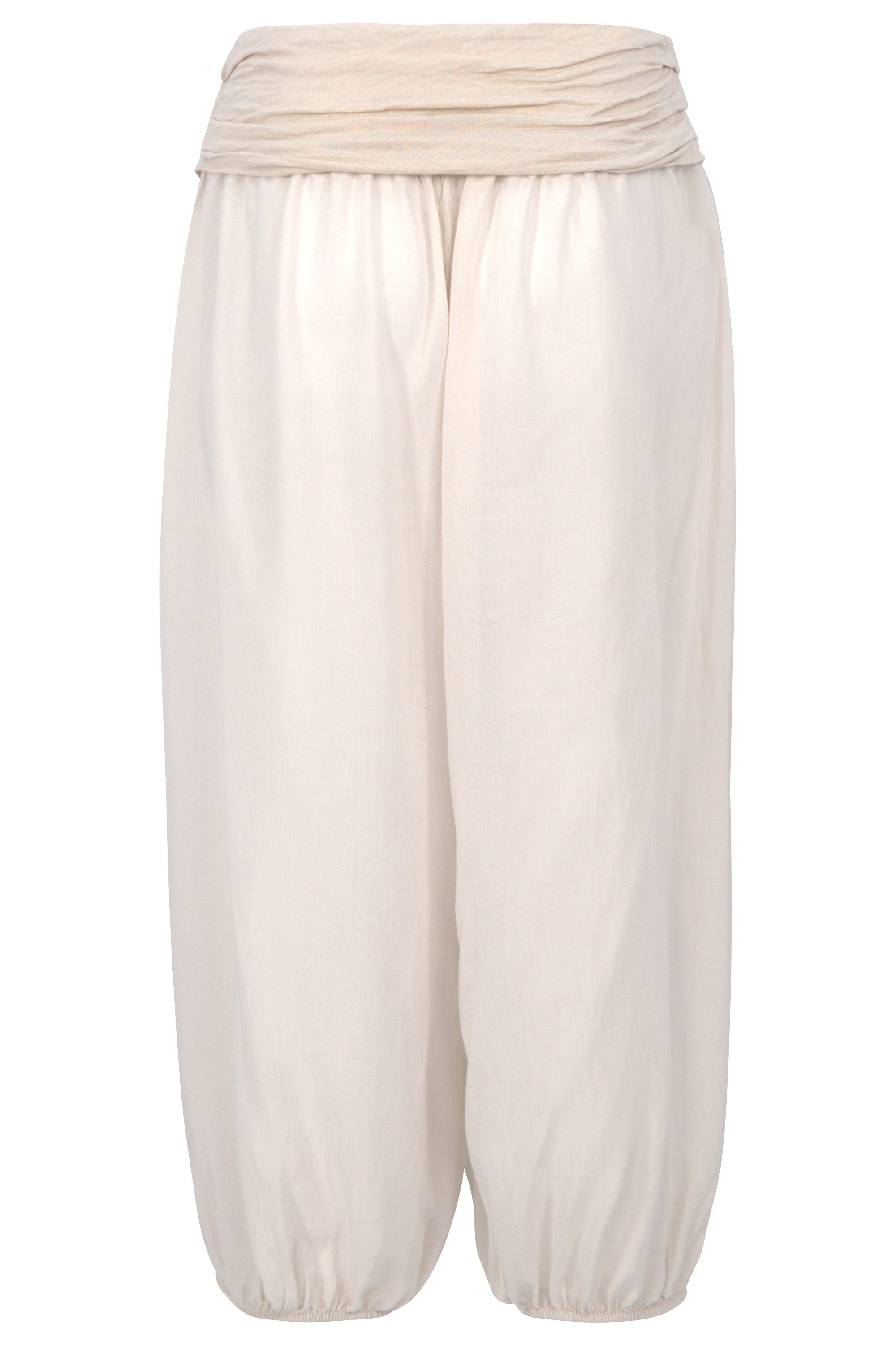 malito more than fashion Haremshose malito Damen Pumphose kurz in Uni Farben, Haremshose zum Tanzen, Damen Haremshose