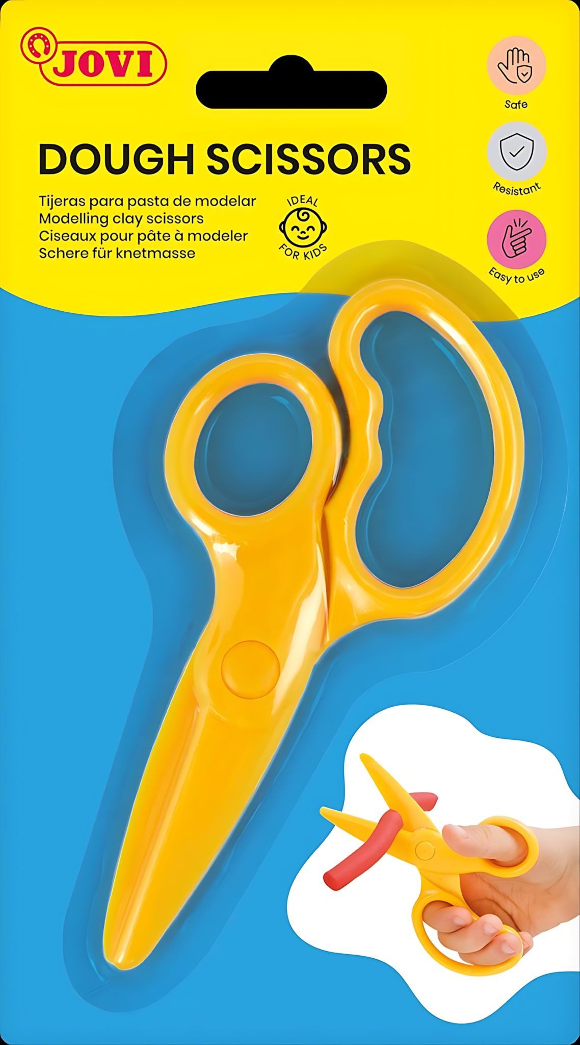 Jovi Universalschere Schere zum Schneiden von Knete Blister