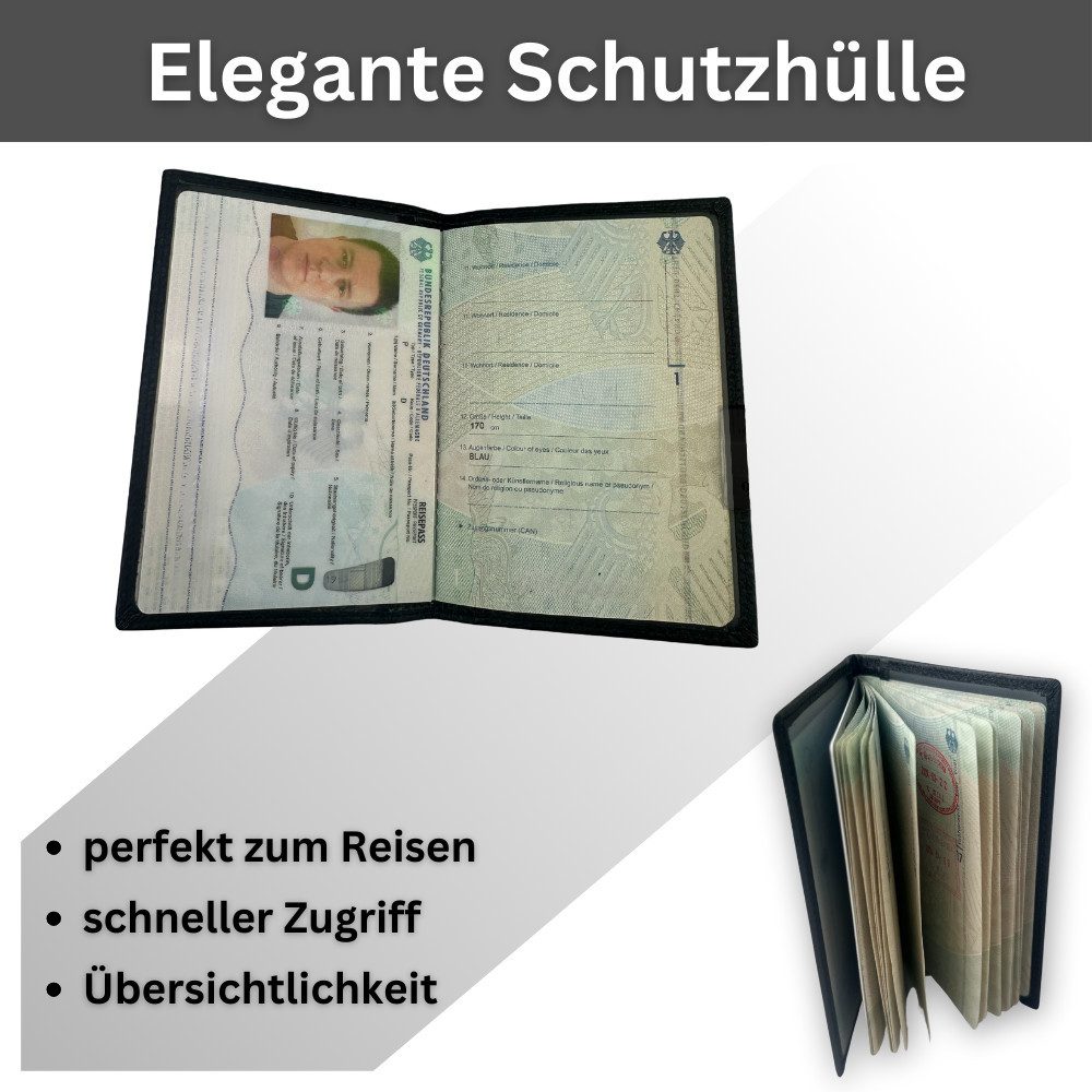Fomax Dokumententasche - Reisepass-Hülle, Hochwertige Schutzhülle aus echte günstig online kaufen