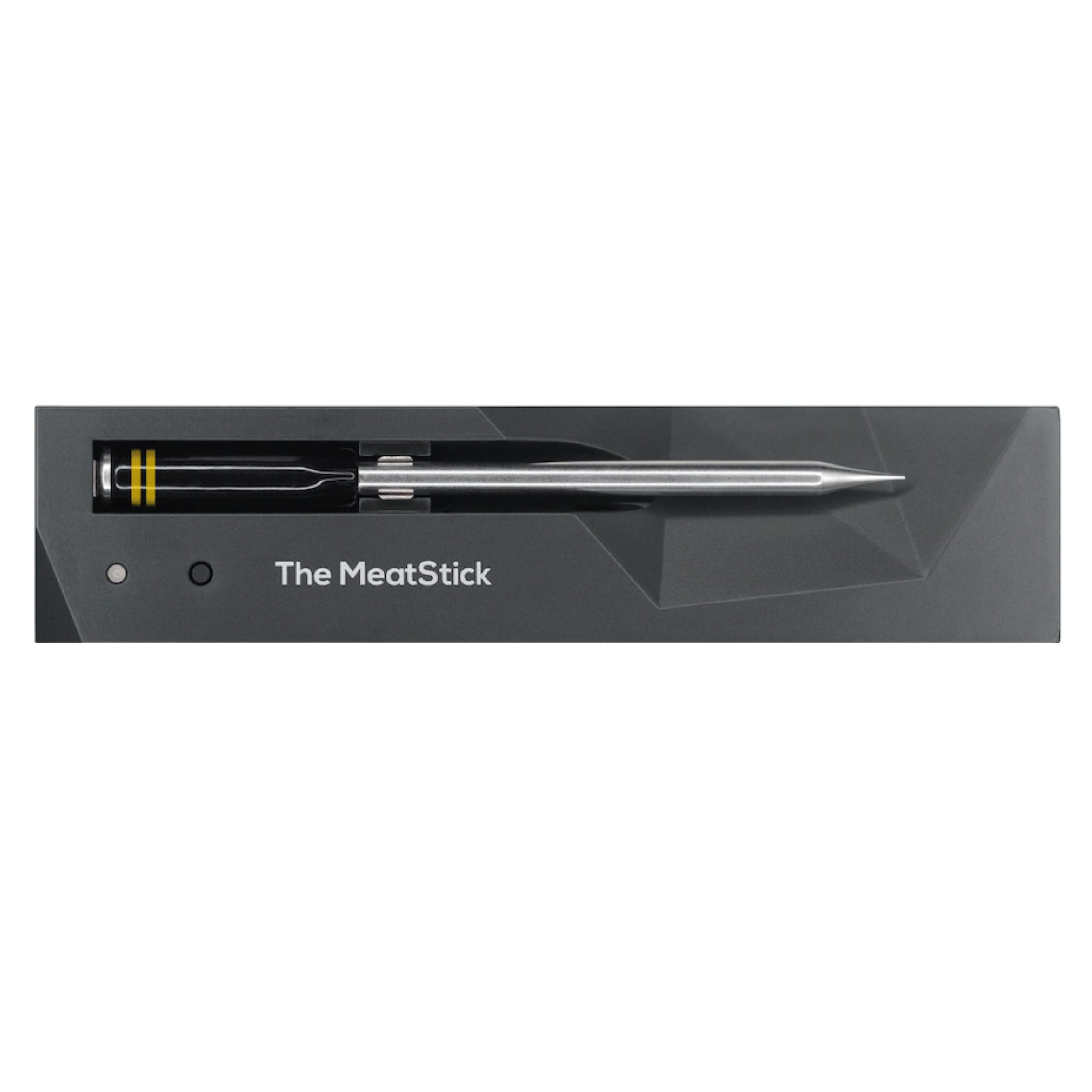 POWERHAUS24 Grillthermometer The MeatStick-Set, Fleischthermometer mit Ladegerät, Farbe: gelb