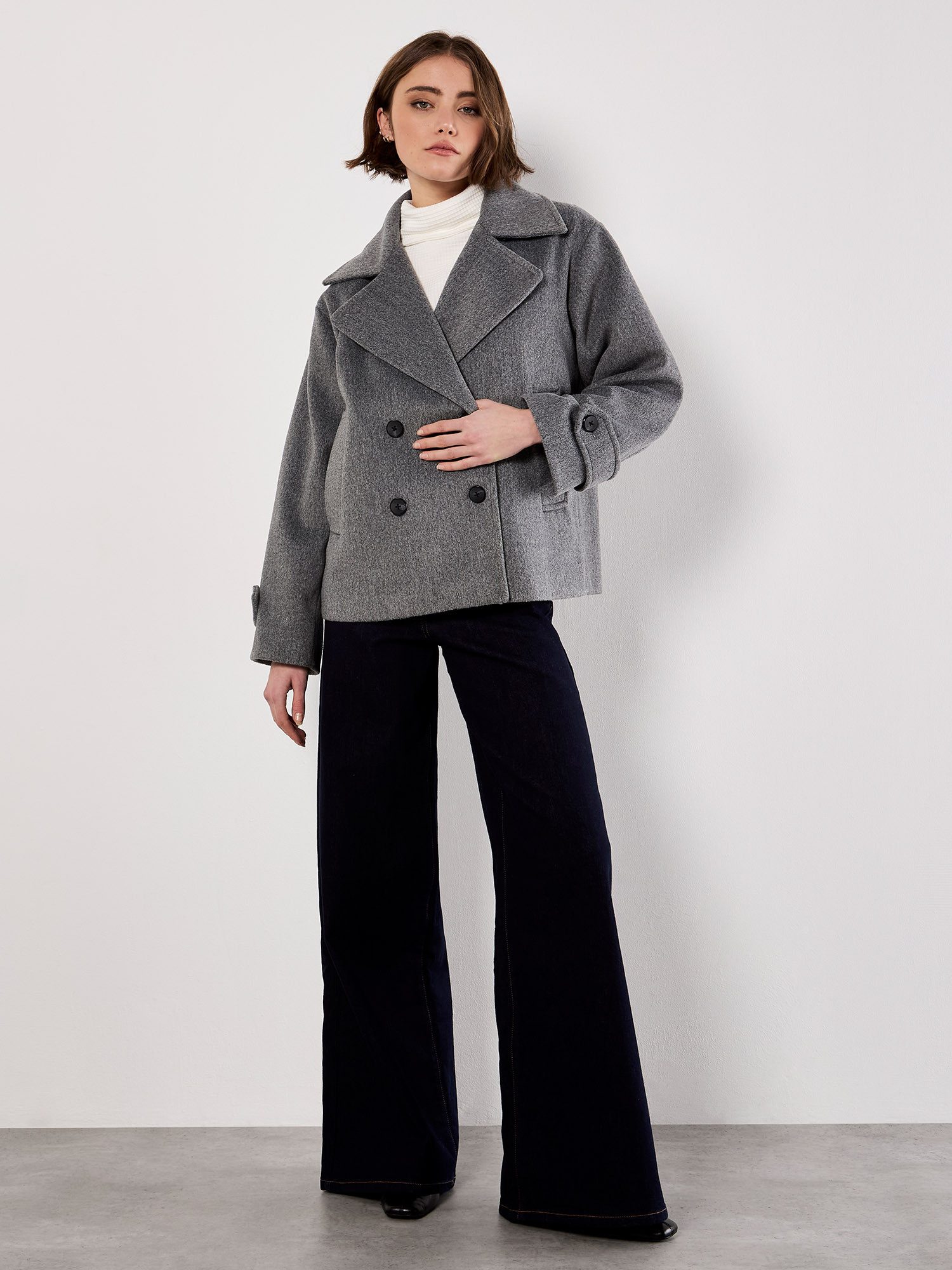 Apricot Kurzjacke Kurzjacke im Zweireiher Stil günstig online kaufen