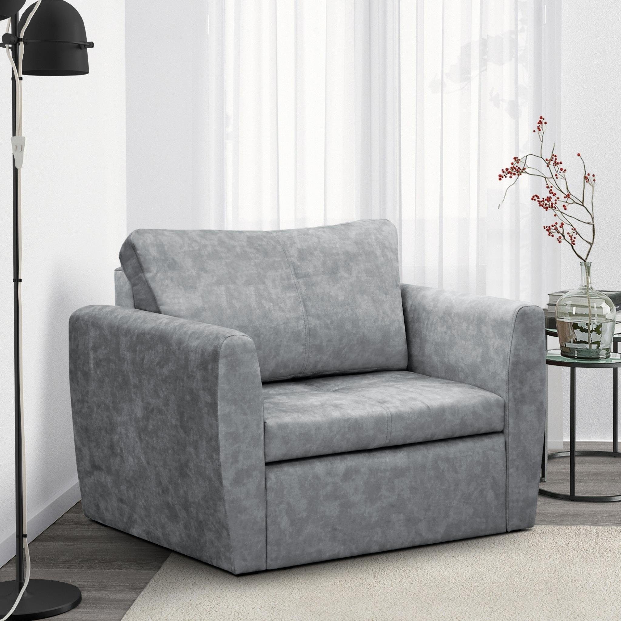 Schlafsessel, Schlaffunktion, (1-Sitzer Polstersessel Wohnzimmer), Sofa Relaxsessel Grau Beautysofa Relaxsessel (terra Kamel für 88) Bettkasten,