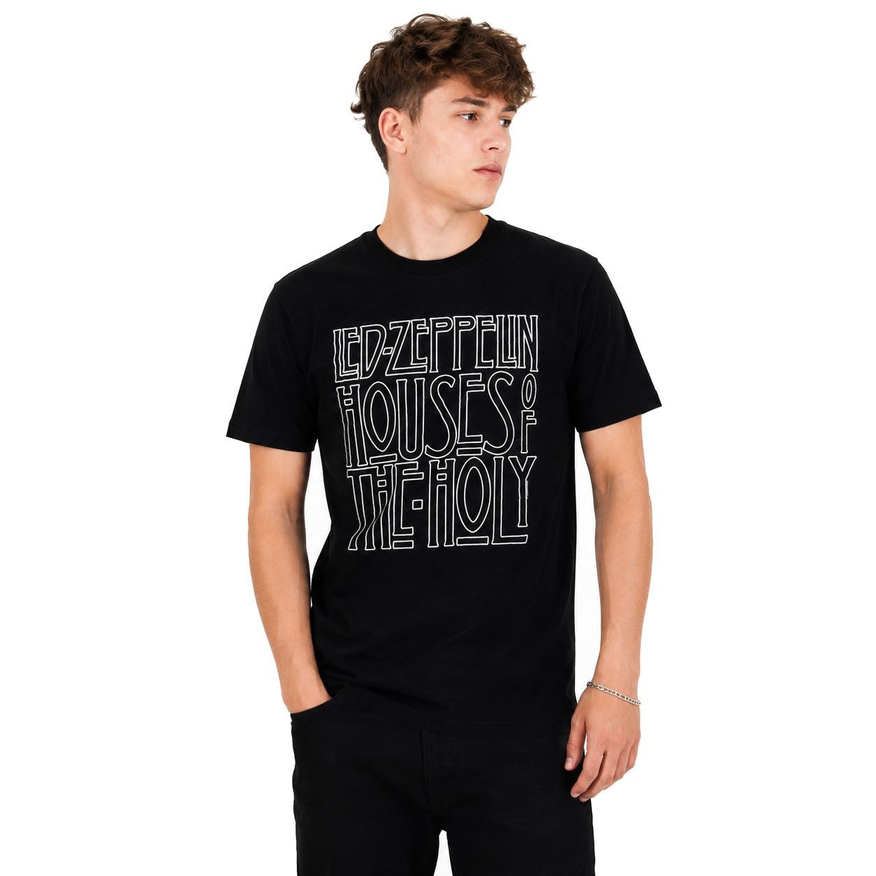 coole-fun-t-shirts Print-Shirt Led Zeppelin Houses of the Holy Herren T-Shirt Original Lizenz Schwarz