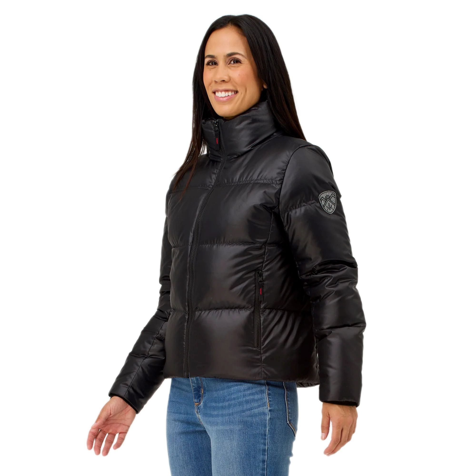 Winterjacke Winter-Daunenjacke Compass Down (extra warm) schwarz Damen