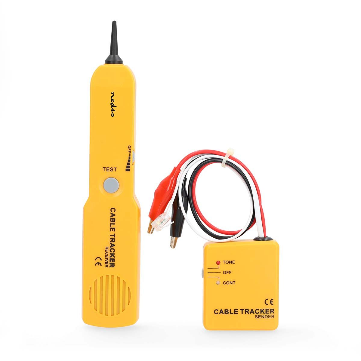 Nedis Batterietester NWTG100YE, (1 St), für installateure, kabelortung, mit tonsignal und sonde