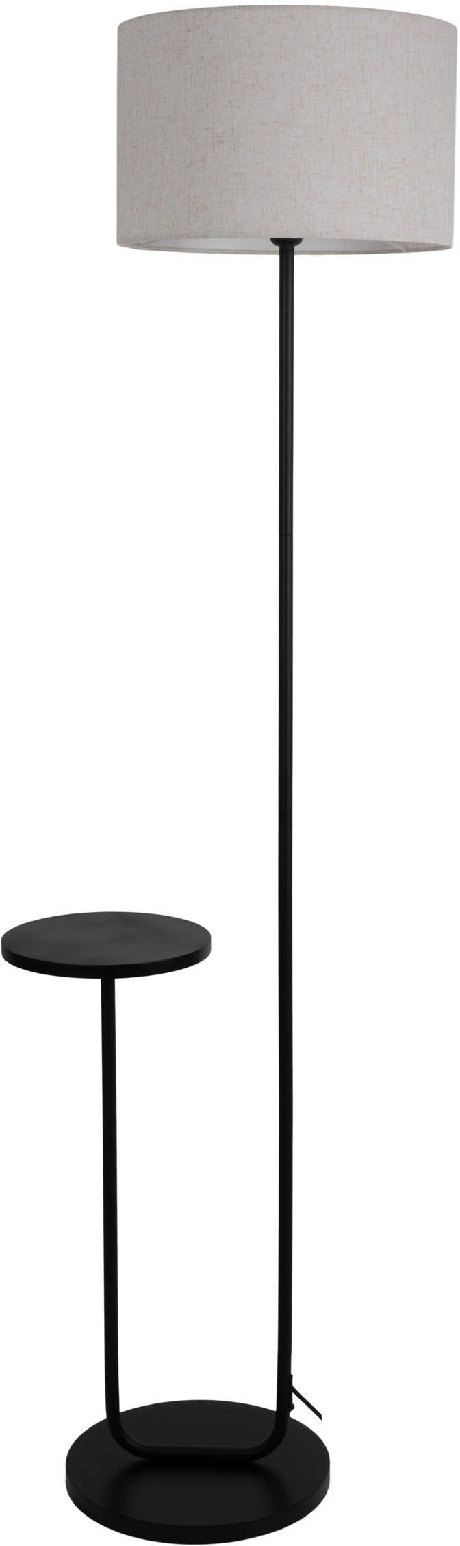 näve Stehlampe Tordis, ohne Leuchtmittel, mit integriertem Tisch, Zuleitung 230cm schwarz, exkl. 1 x E27