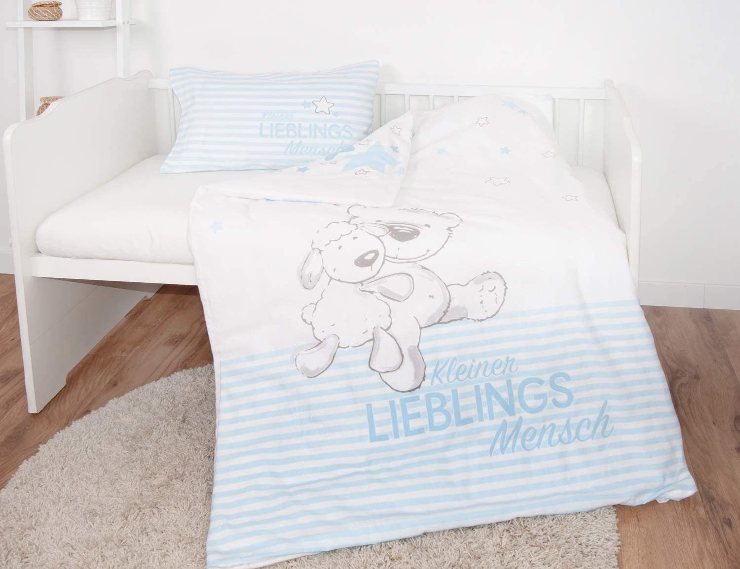 Herding Babybettwäsche Baby Best Bettwäsche-Set Lieblingsmensch günstig online kaufen