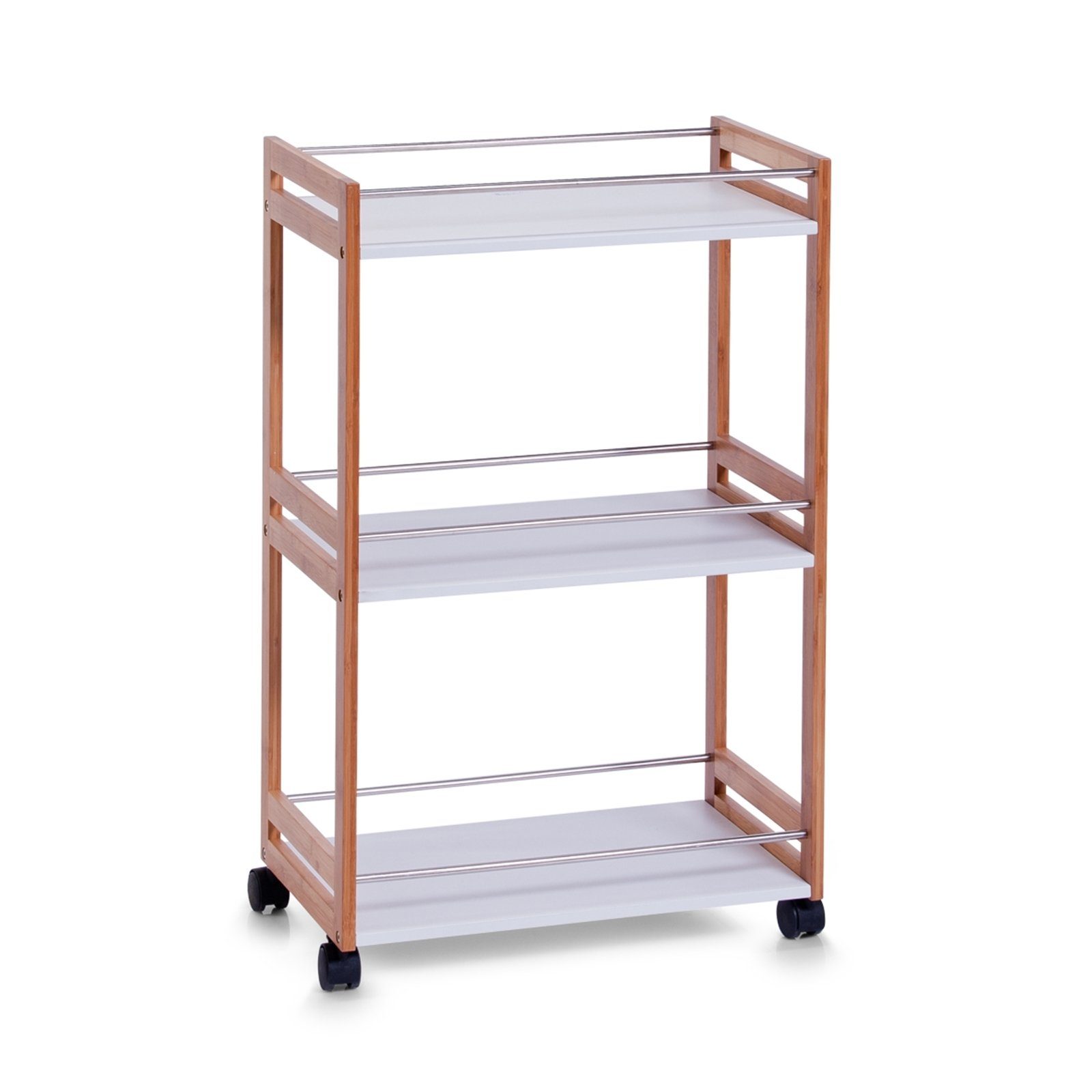 Zeller Present Standregal Rollwagen Rollregal, Stück, Badregal Küchenregal