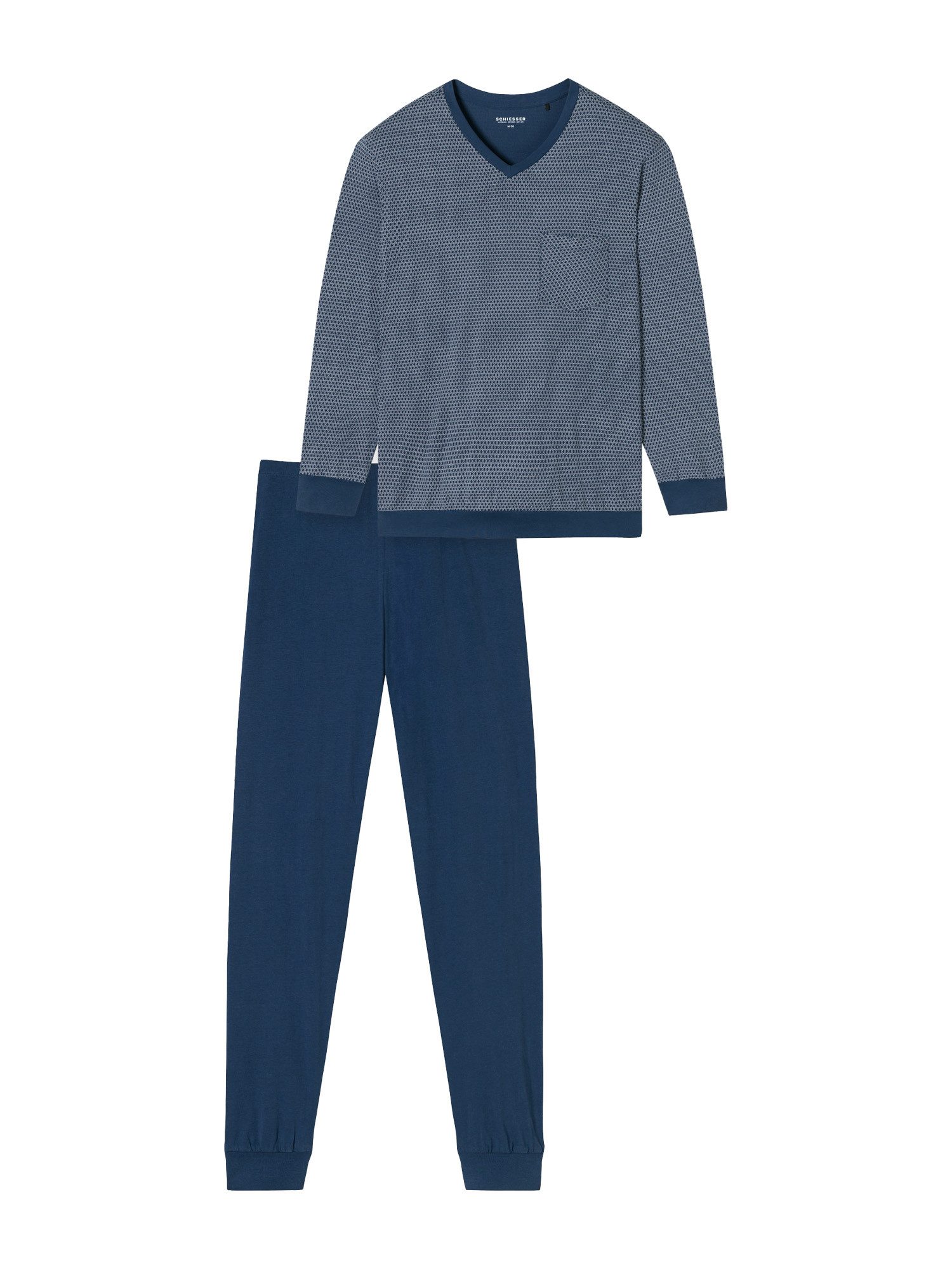 Schiesser Pyjama Comfort Essentials (2 tlg) schlafanzug schlafmode bequem günstig online kaufen