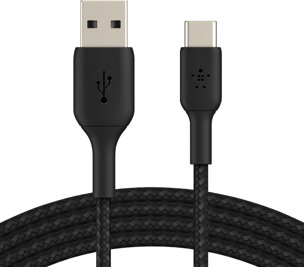 Belkin USB-C/USB-A Kabel ummantelt, 1m Smartphone-Kabel, USB Typ A, USB-C (100 cm)