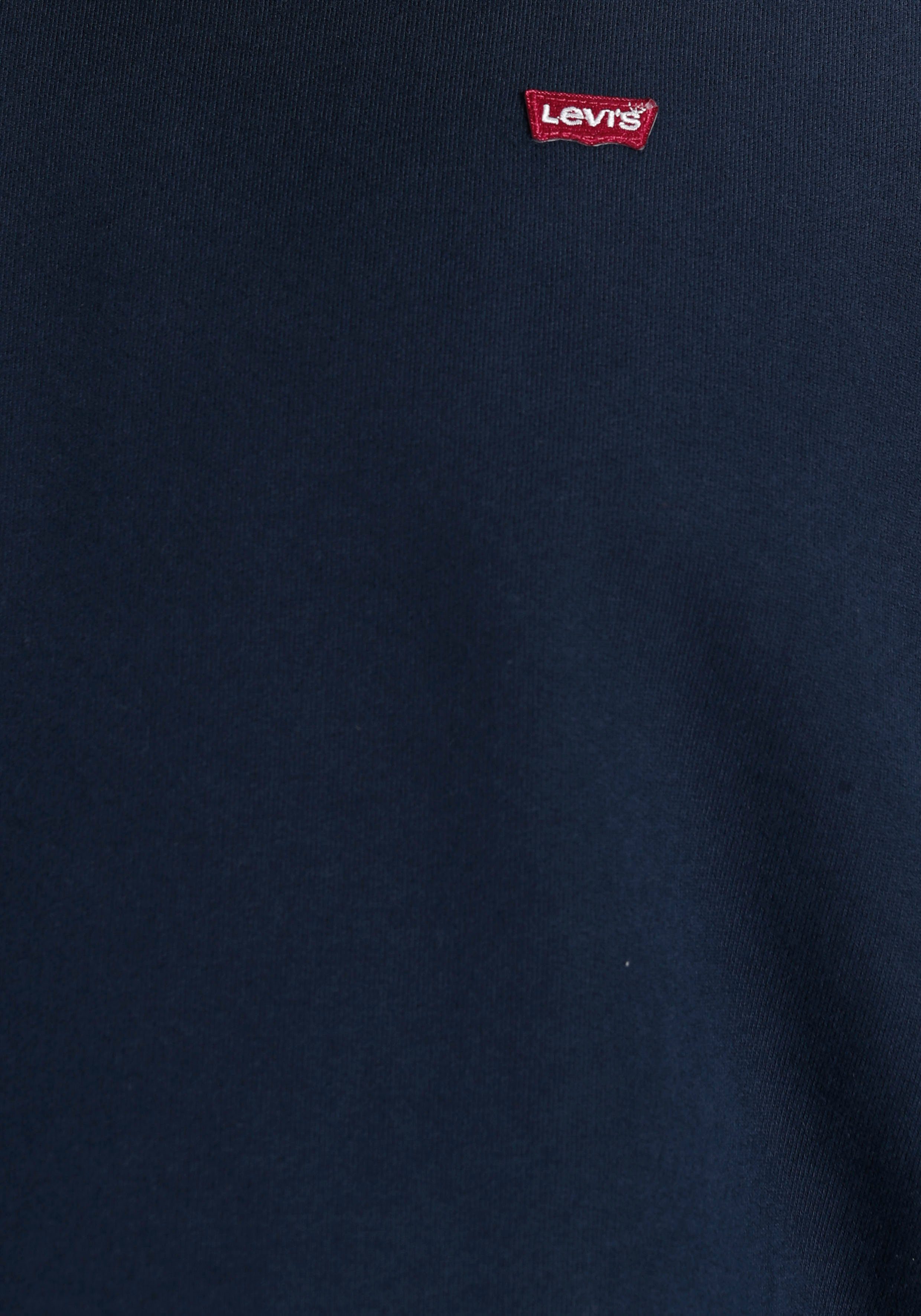 Batwing-Logobadge Plus Levi's® ORIGINAL CREW HM Sweatshirt mit navy BIG