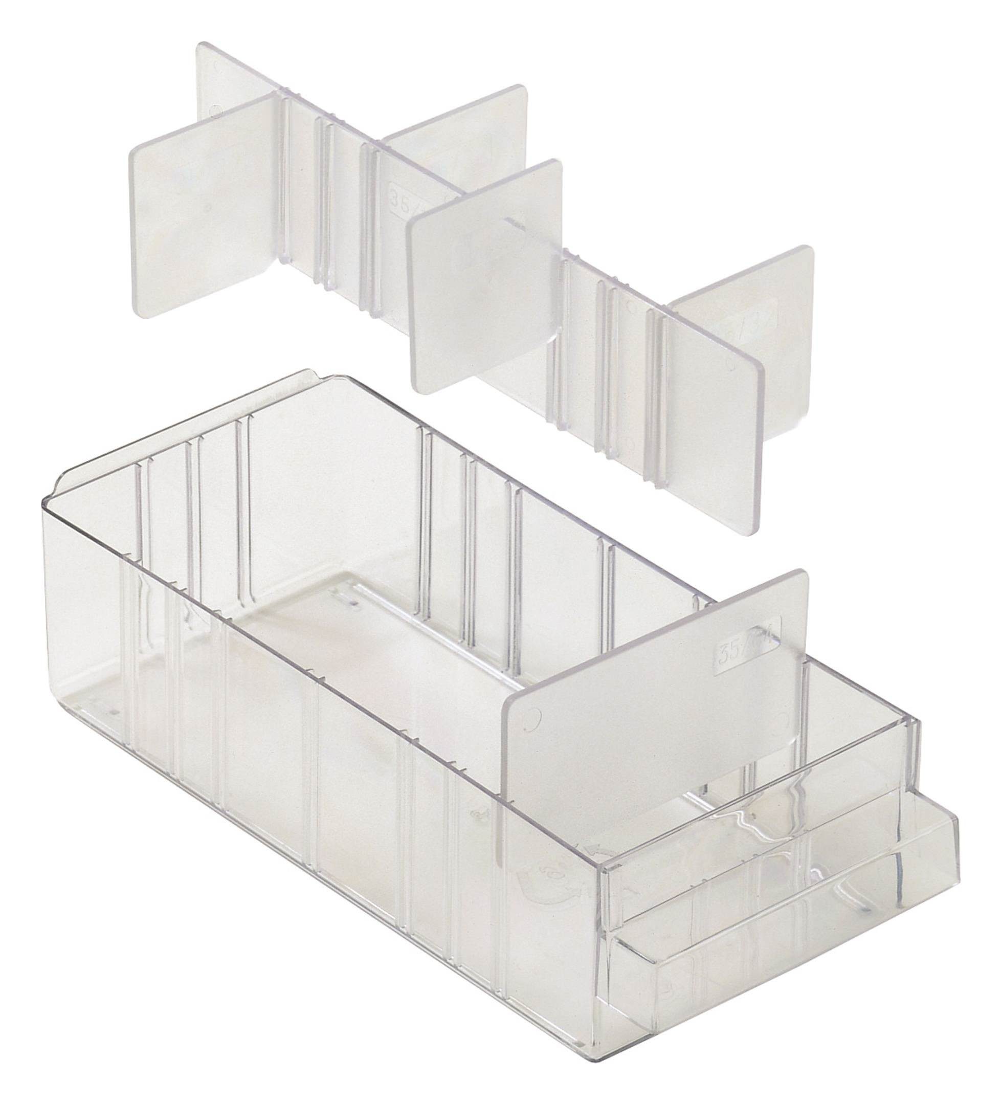 raaco Kleinteilemagazin (24 Stück), Trennwand Satz a für Schublade Typ C