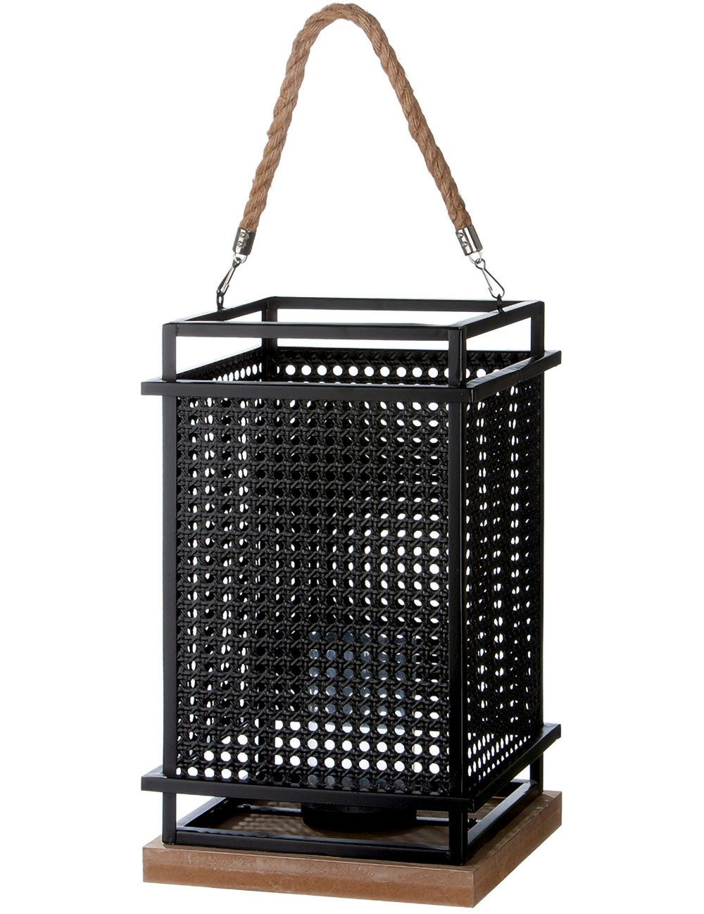 Casablanca by Gilde Windlicht Торшеры Metall Geflecht (1 St), 1-flammig, aus Metall und Glas, Höhe ca. 40 cm