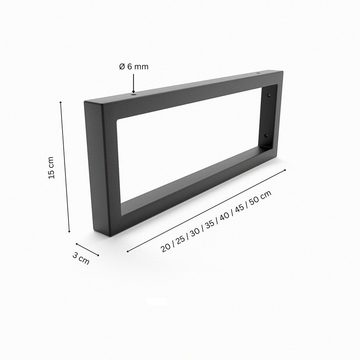 HEVVA Waschtischbefestigung Set Waschtischhalterung 20/25/30/35/40/45 cm, MAIN-RHEIN