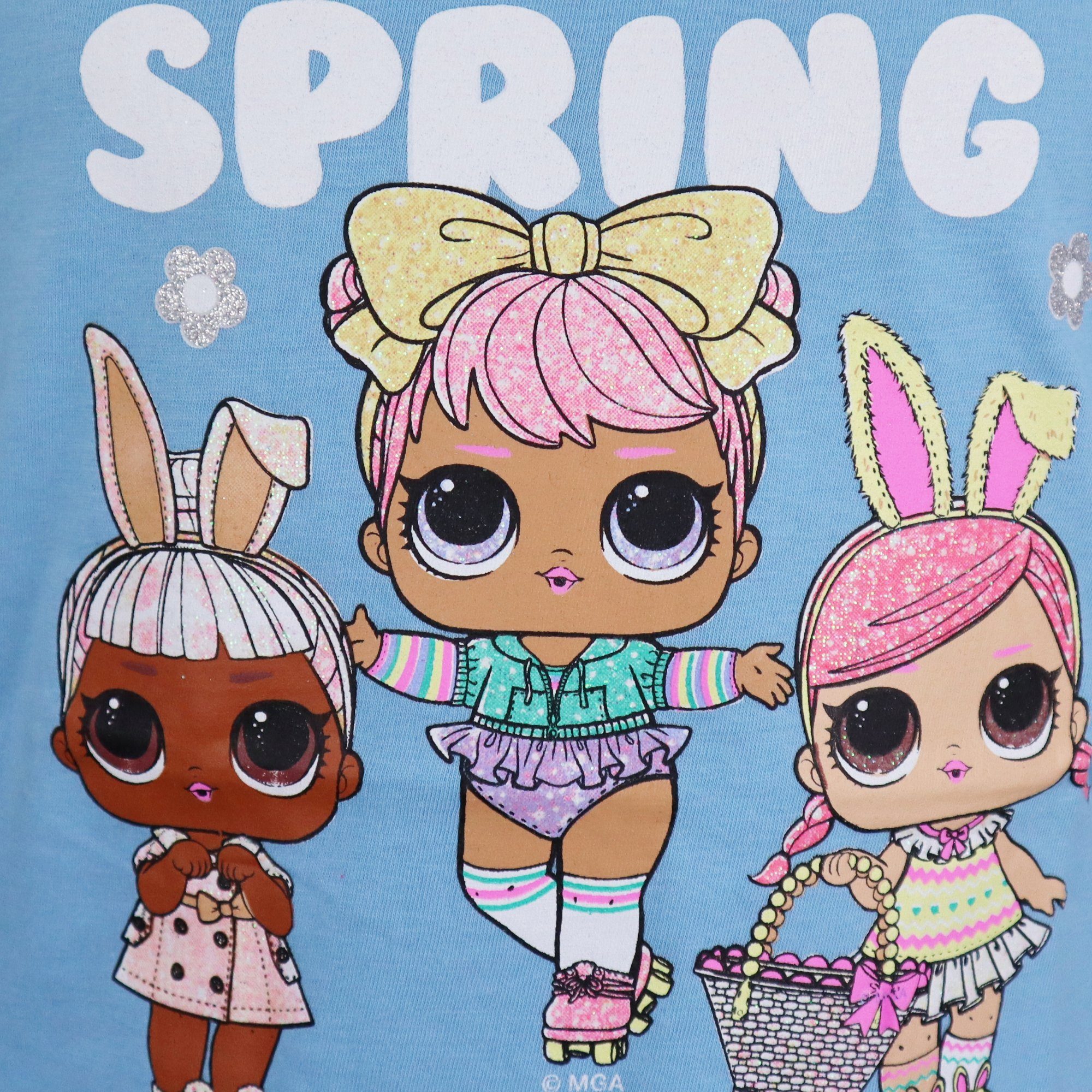 Kinder L.O.L. 134, Mädchen Baumwolle, Pink Gr. on Shirt T-Shirt 104 Blau Surprise bis Spring oder SURPRISE! Bling 100% L.O.L the