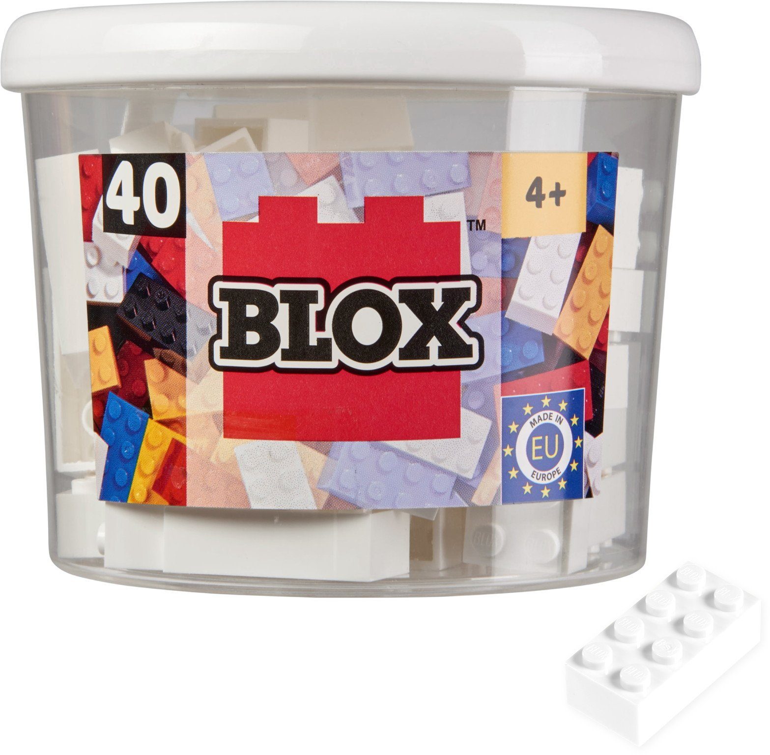 SIMBA Spielbausteine Konstruktionsspielzeug Bausteine Blox 40 Teile 8er weiß 104118890