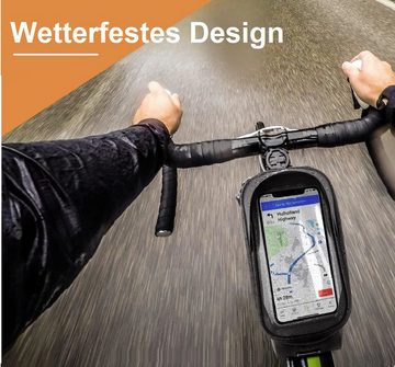 Wisam Handy-Rahmentasche Wasserdichte Fahrradtasche für Smartphones bis 6,5'' (2.1 L Fassungsvermögen)
