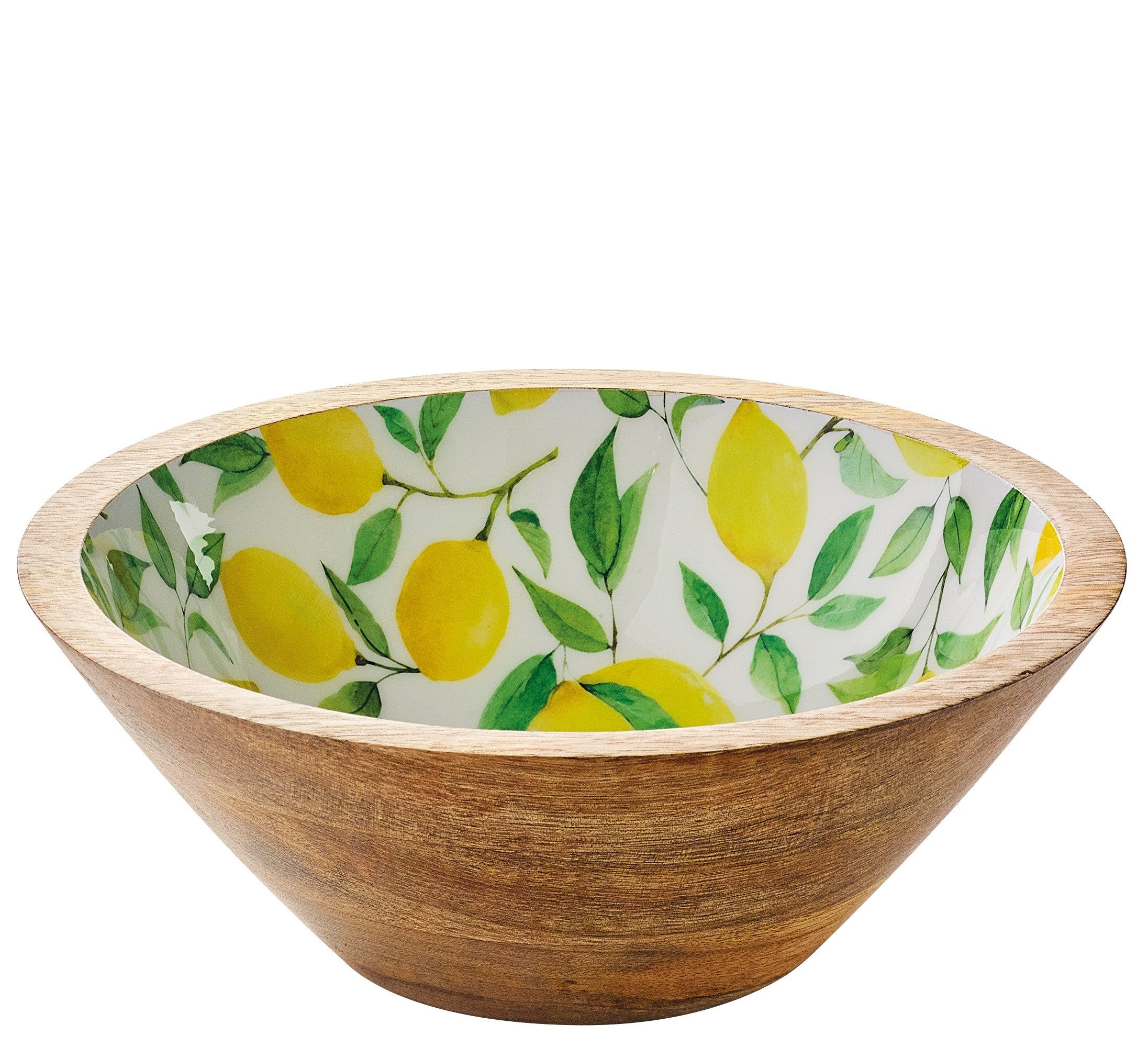 ZASSENHAUS Schüssel Schüssel Schale Obstschale Mangoholz Ø20 x 8cm ZASSENHAUS LEMON 080308, Material: Mangoholz