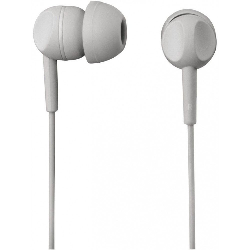 Thomson Thomson EAR3005GY in-ear Kopfhörer grau In-Ear-Kopfhörer (Integriertes Mikrofon, Integriertes Mikrofon)