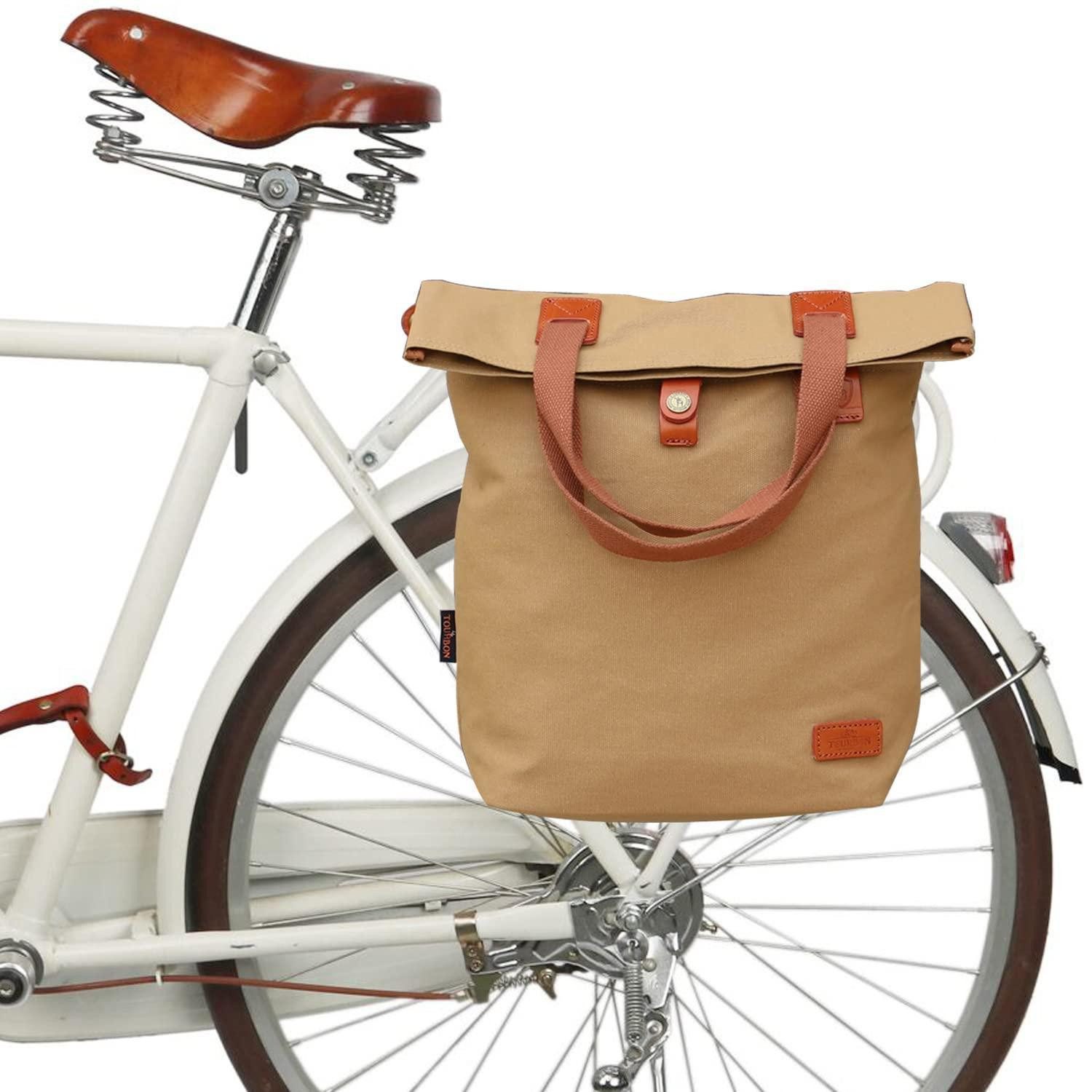LuxusKollektion Fahrradtasche 3-in-1 Fahrradtasche Khakibraun