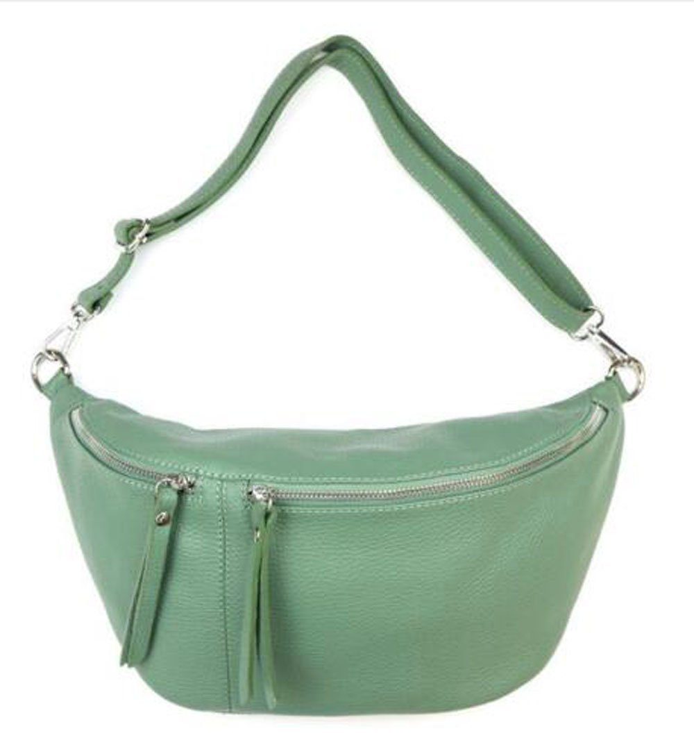 Sa-Lucca Bauchtasche XL Bodybag Bauchtasche Crossbag echt Leder made in Italy, echt Leder, made in Italy