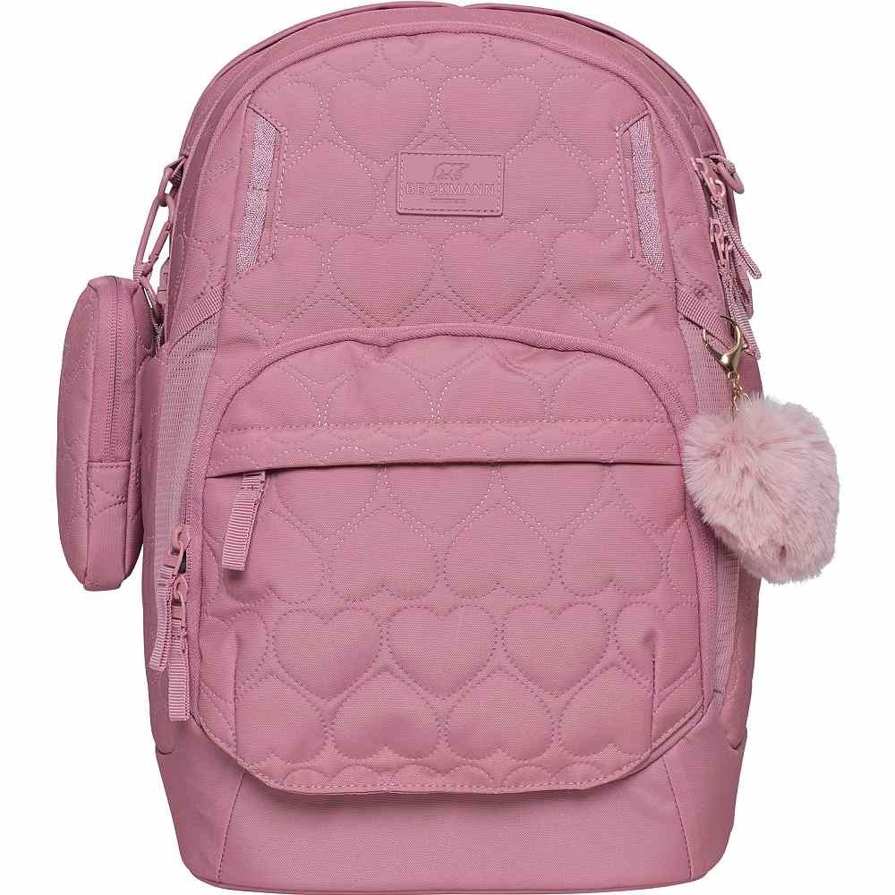 Beckmann Norway Schulrucksack Beckmann Schulrucksack Sport Air 30l Padded Heart Rose rosa pink Schul