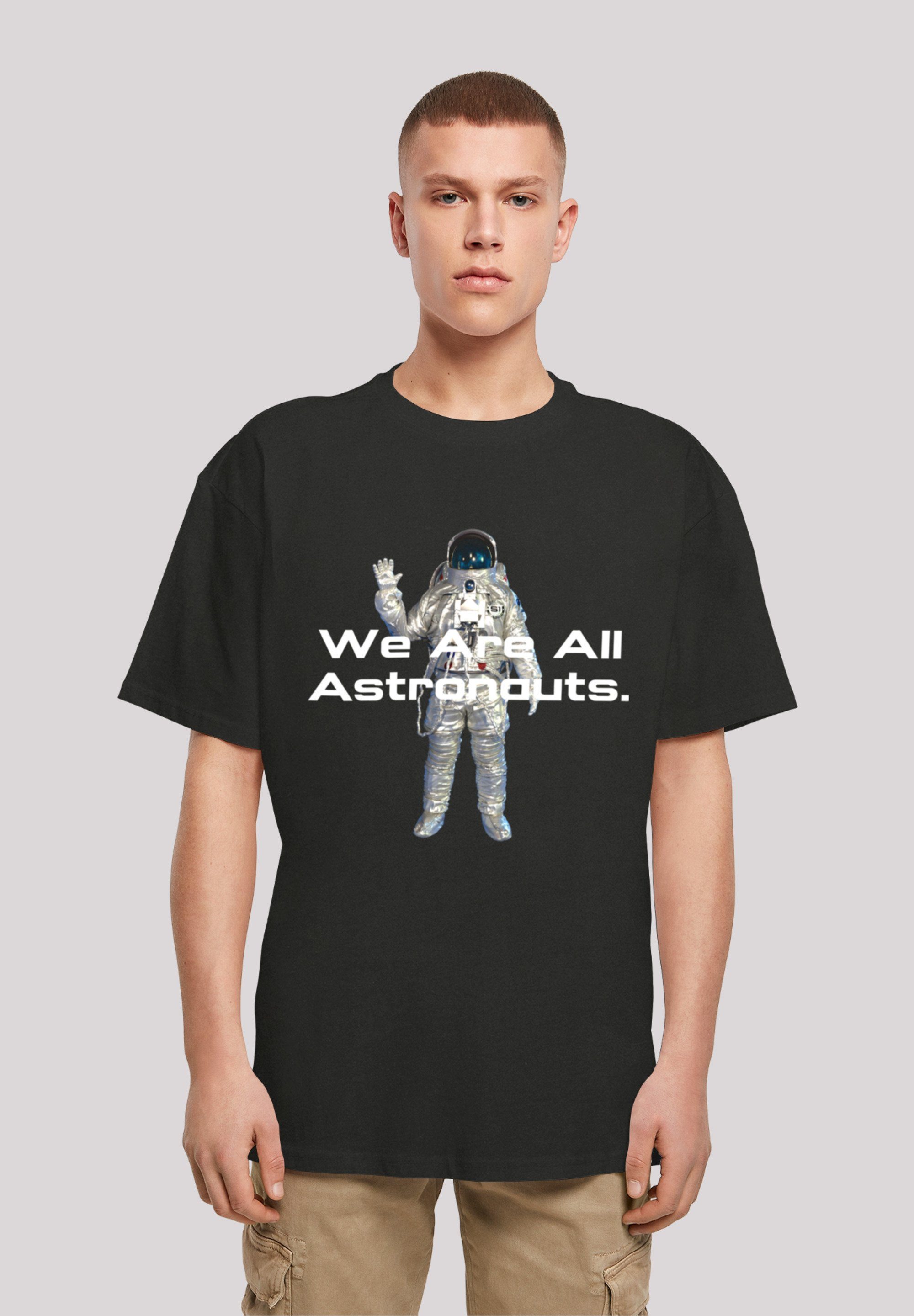 all Print T-Shirt SpaceOne PHIBER are astronauts schwarz F4NT4STIC We