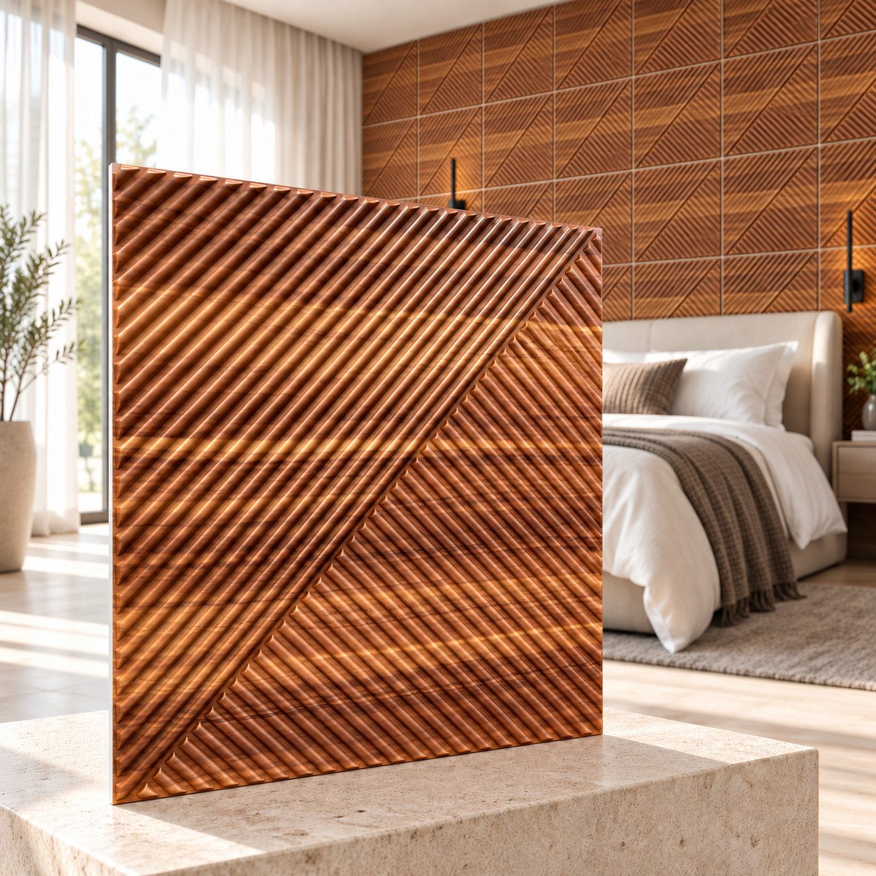 IKHEMalarka 3D Wandpaneel 3D Paneele PVC Kunststoffpaneele, BxL: 50,00x50,00 cm, 0,25 qm, (1 Stück, 3D Wandpaneele Deckenpaneele) hochwertige & harte PVC 3D Platten Wand & Decke