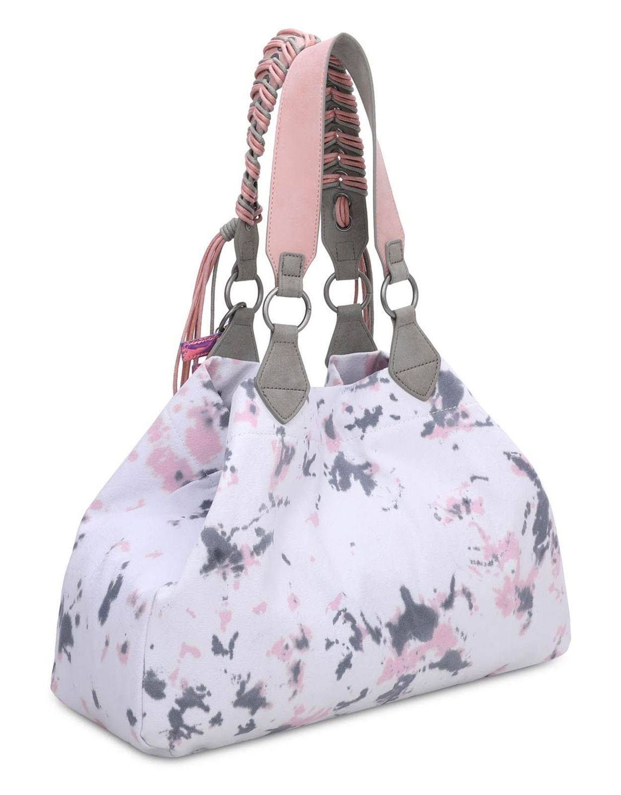 Fritzi Aus Preußen Izzy Medium Shopper In Tela - Panther Spotty - Borse Con Stampa Pantera E Rivetti Colorati
