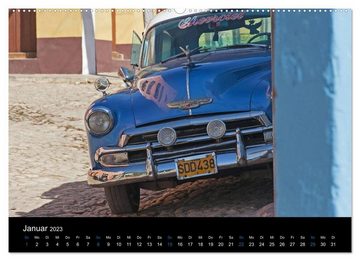 CALVENDO Wandkalender On the road in Cuba (Premium, hochwertiger DIN A2 Wandkalender 2023, Kunstdruck in Hochglanz)