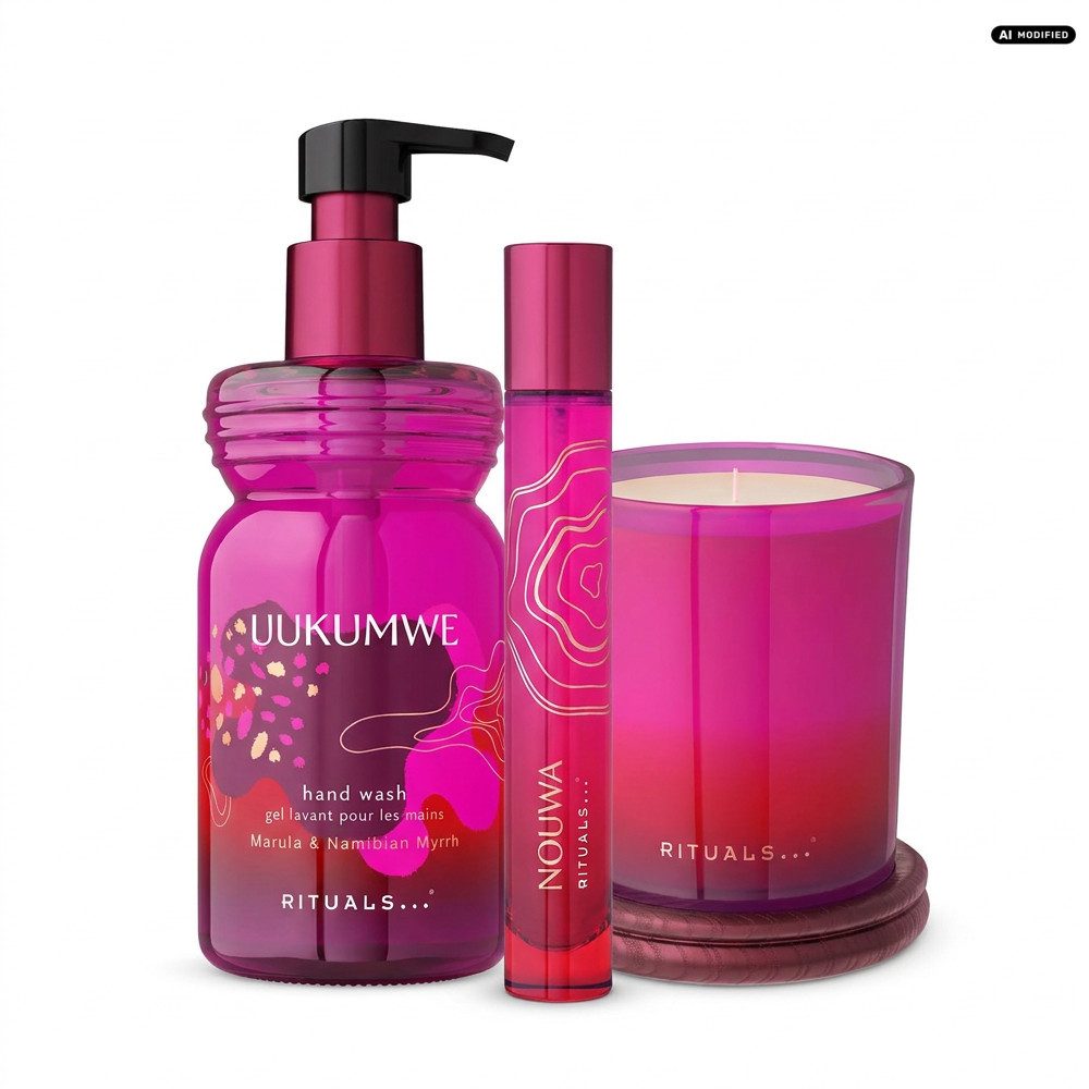Rituals Flüssigseife Rituals Uukumwe Handseife Kerze Parfum Pflege Set, Handseife, Duftkerze und Parfum mit Uukumwe-Duft für Zuhause