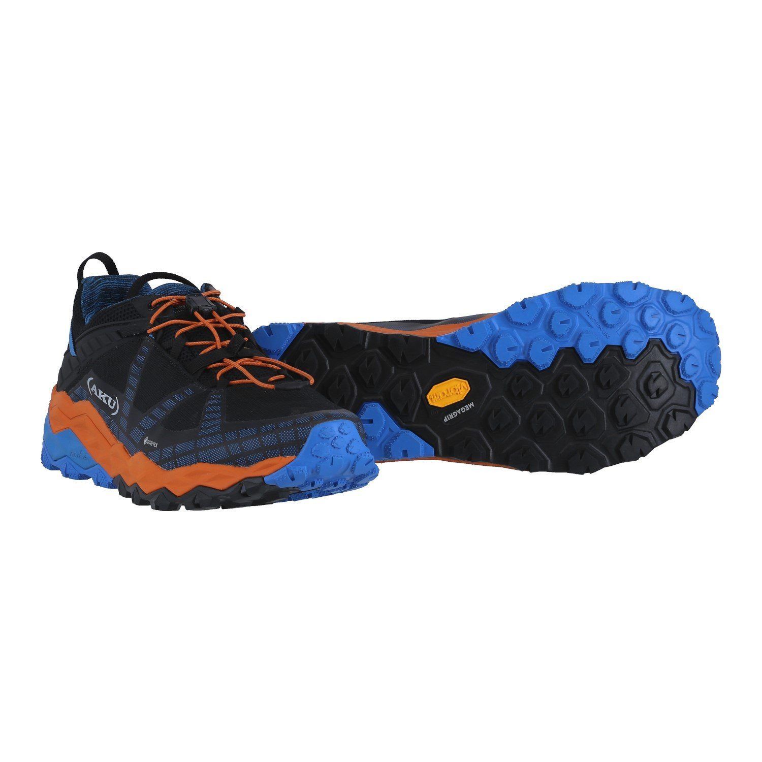 AKU Flyrock GTX (wasserdicht) schwarz/blau/orange Herren Wanderschuh