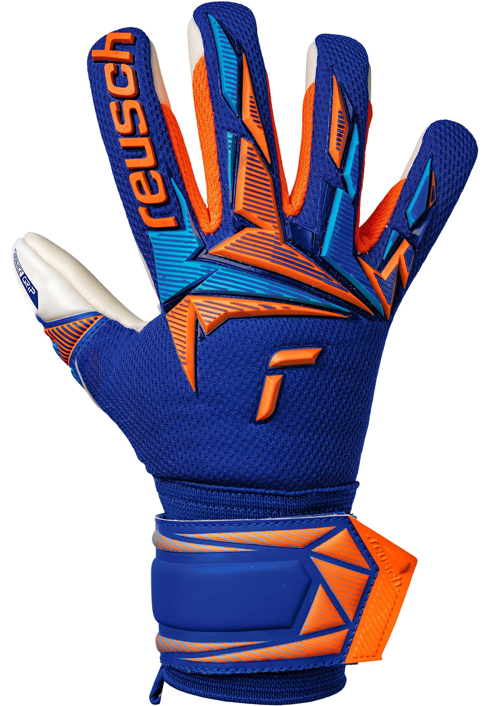 Reusch Torwarthandschuhe Attrakt Freegel Advance Junior mit atmungsaktiven Mesh-Einsätzen