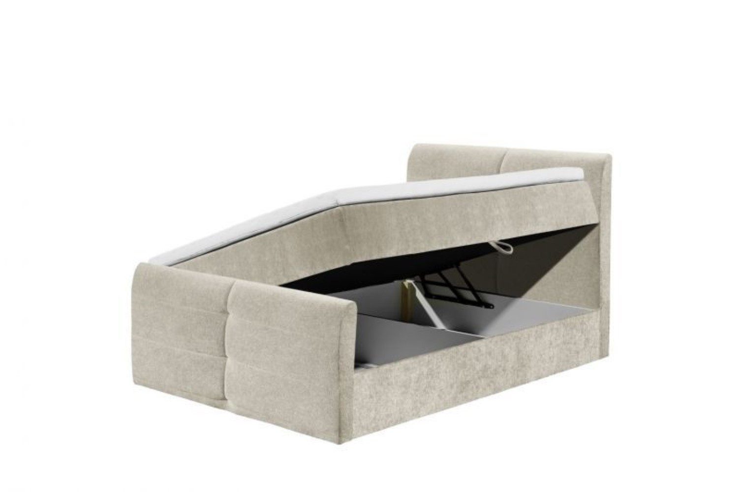 ED EXCITING DESIGN Boxbett Madeira 120x200 mit Topper, Bettkasten & 9Z-Federkern-Matratze (Komplettbett inkl. 9Z-TTFK-Matratze, HR-30 Topper, Bettkasten, H2), 9Z-TTFK-Matratze, HR-30 Topper, Bettkasten, H2