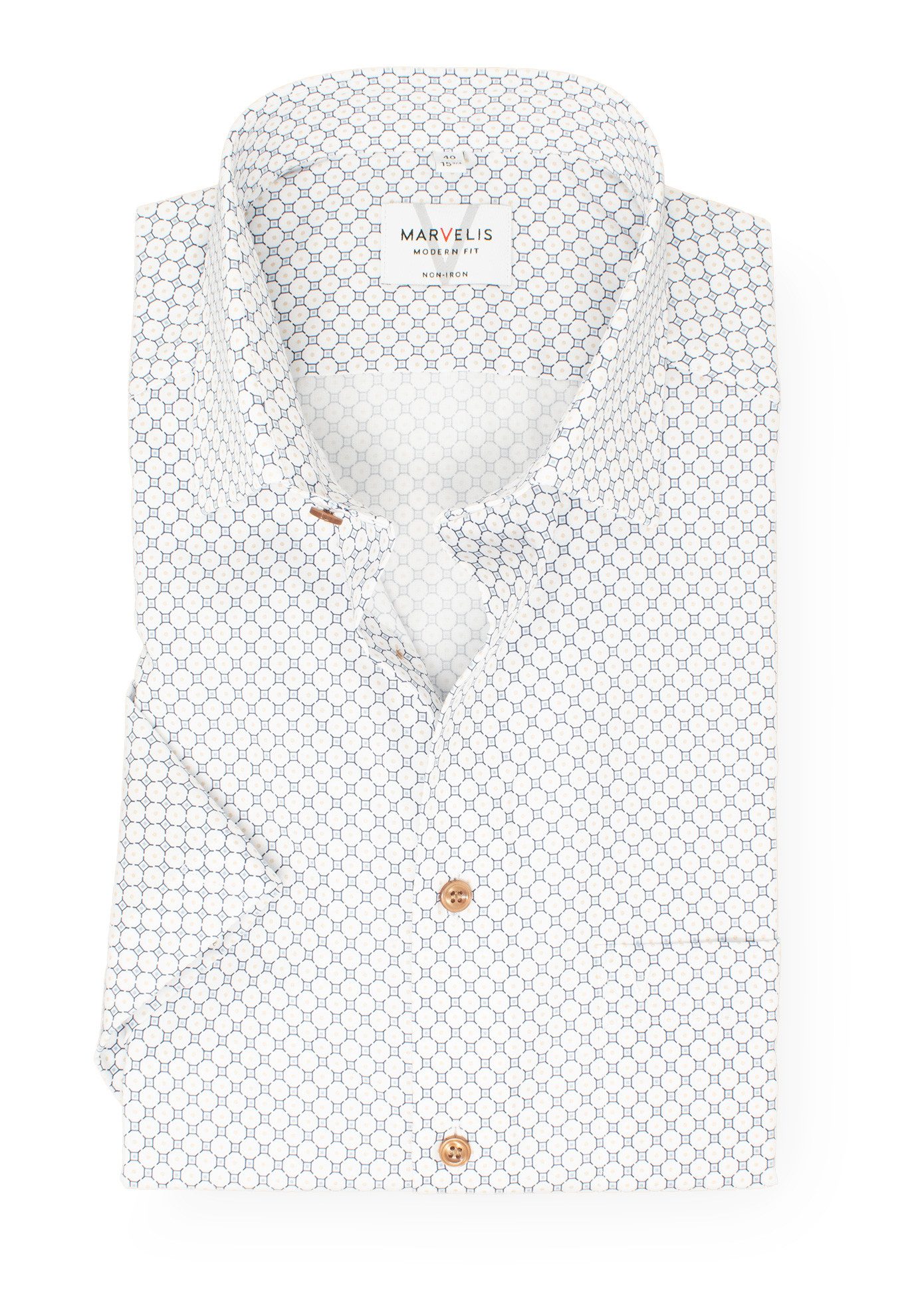 MARVELIS Kurzarmhemd Modern Fit normale, leicht günstig online kaufen