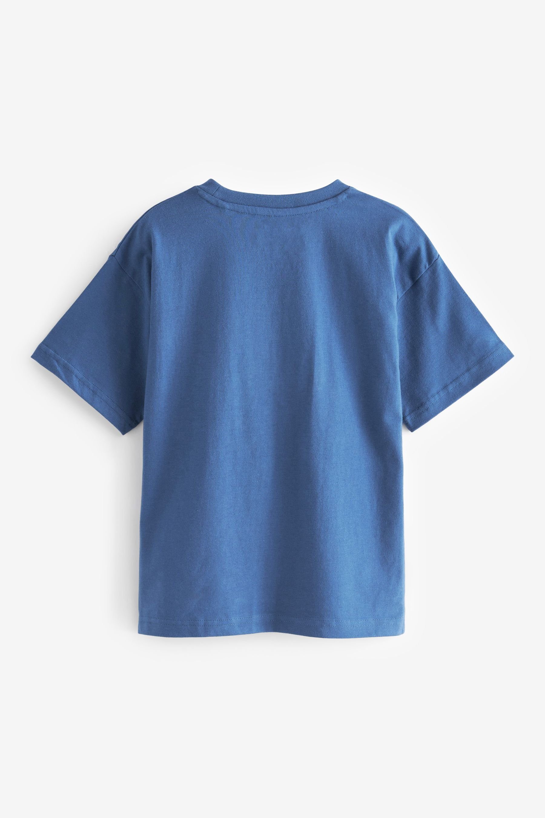 Next T-Shirt Weihnachtliches T-Shirt Blue Navy Grogu (1-tlg)