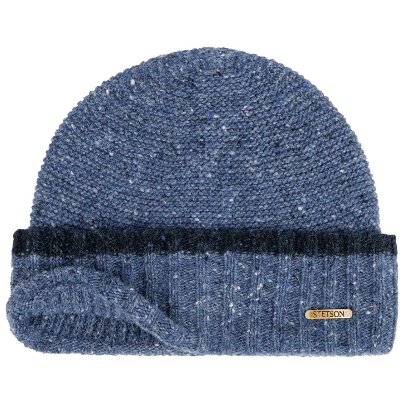Stetson Beanie (1-St) Strickmütze mit Umschlag, Made in Italy