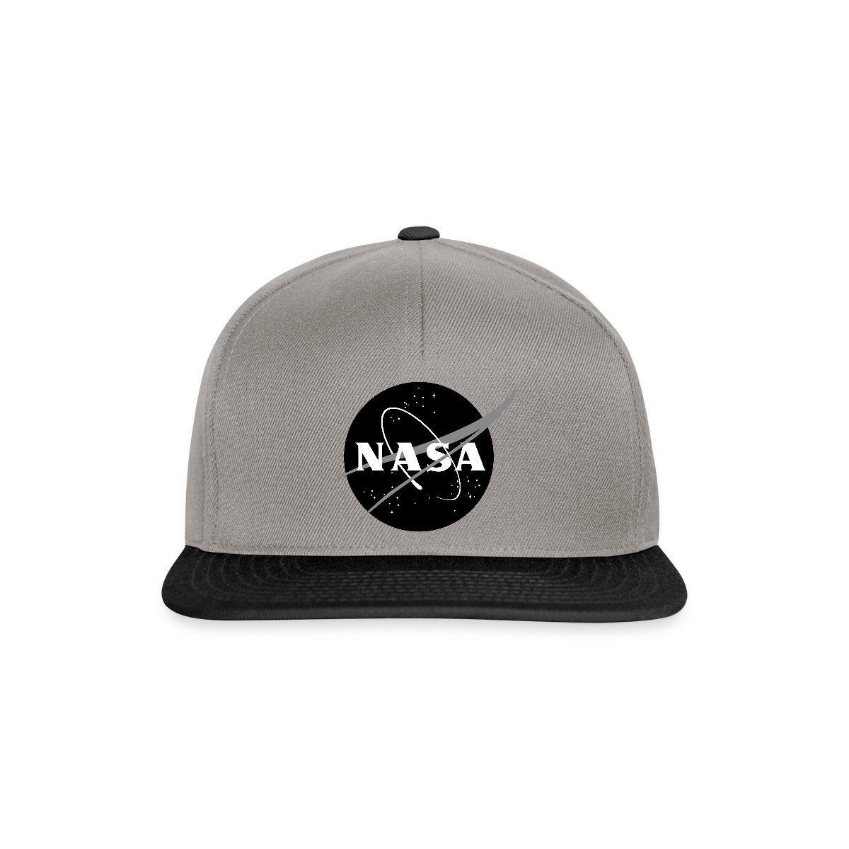Snapback Cap NASA Classic Logo Schwarz Weiß Snapback Cap