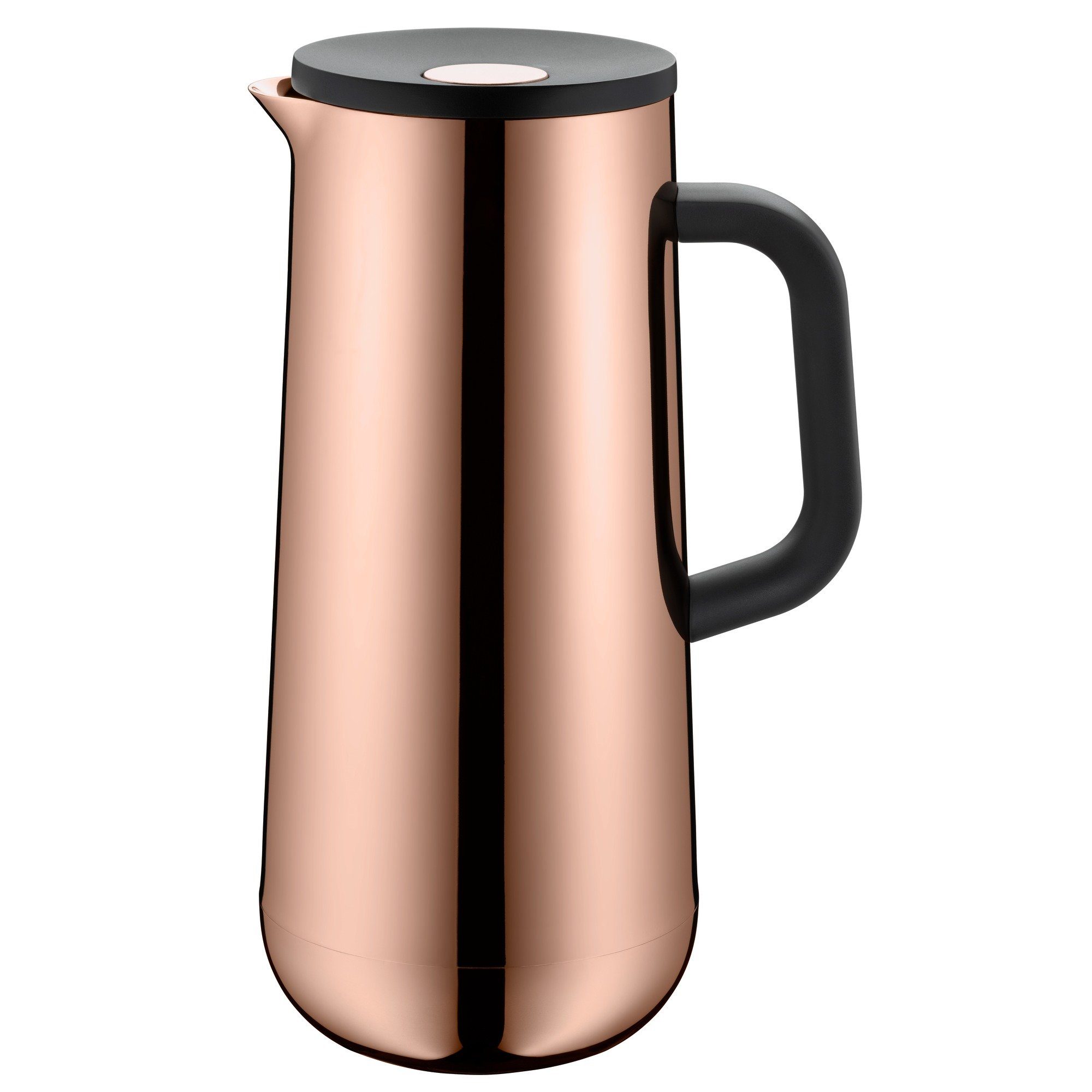 WMF Isolierkanne Impulse, 1 l, (Set, 1-St., 1x Isolierkanne mit Glaseinsatz und Automatikverschluss), 1x Isolierkanne mit Glaseinsatz und Automatikverschluss
