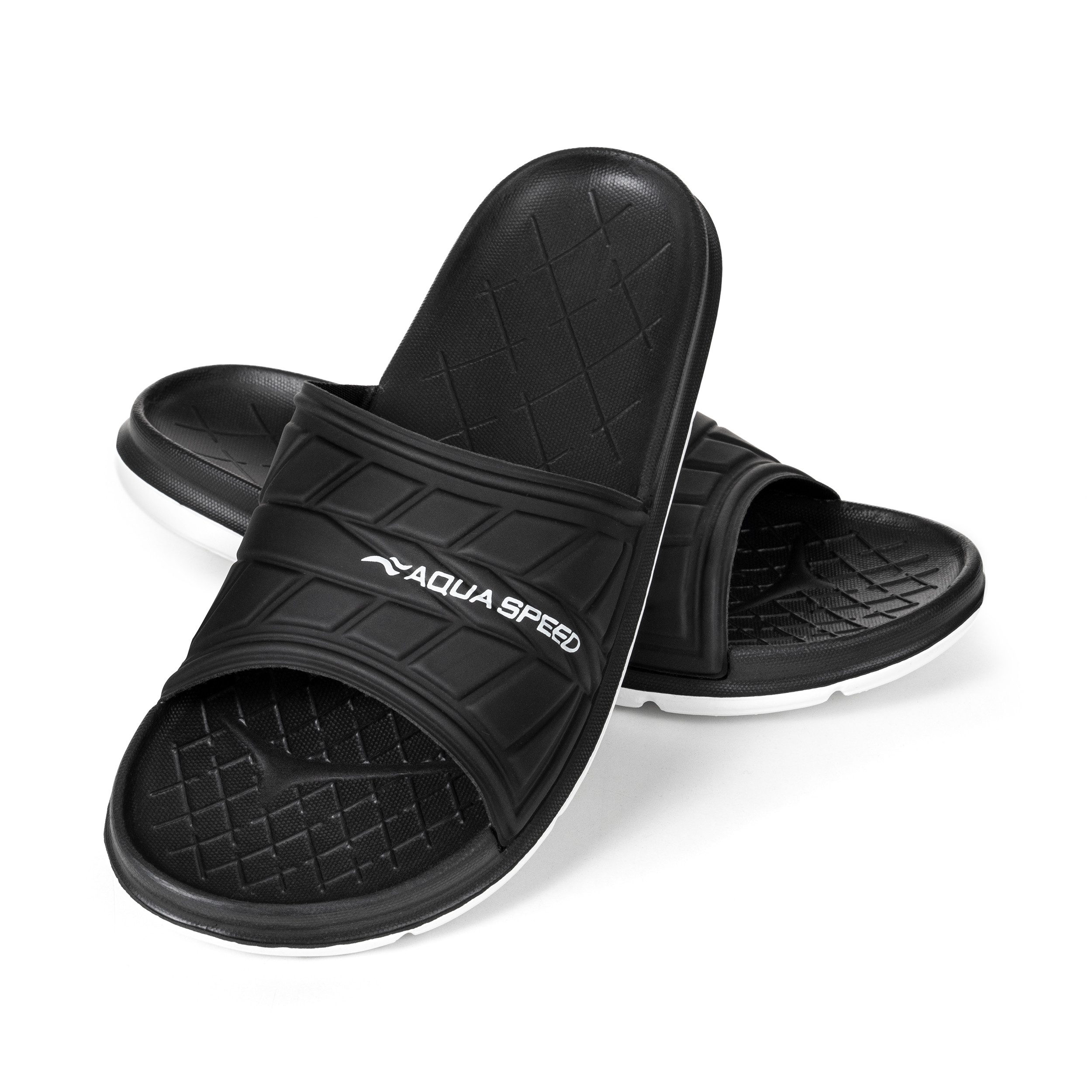 Aqua Speed ASPEN Badelatschen + kl. Fasertuch Duschsandalen Badeschlappen B günstig online kaufen