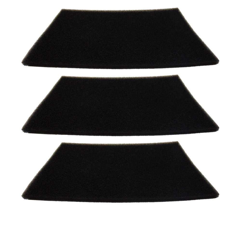Trade-Shop Ersatzfilter Schwammfilter 3x passend für Rowenta RU402211 RU520 RU520S RU521, Zubehör für Rowenta RS-RU3712, Schwammfilter / Staubsaugerfilter / Schaumstofffilter / Schaumfilter