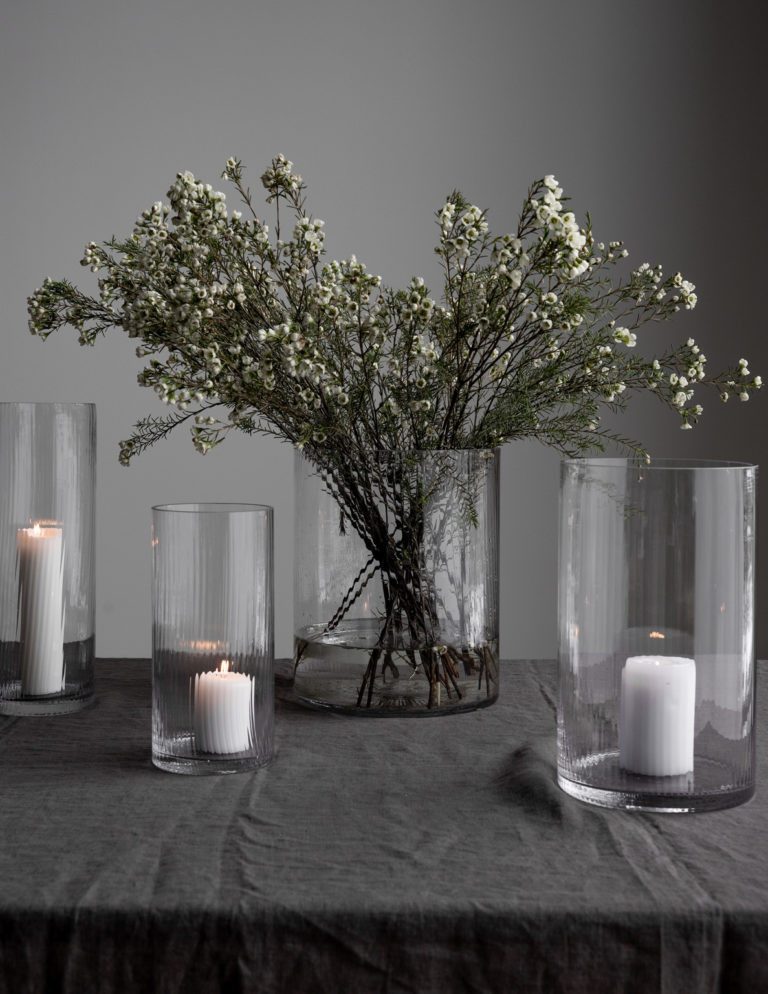 Storefactory Windlicht Windlicht/Vase RAMSJÖ M klarglas, Ø 12x35 cm