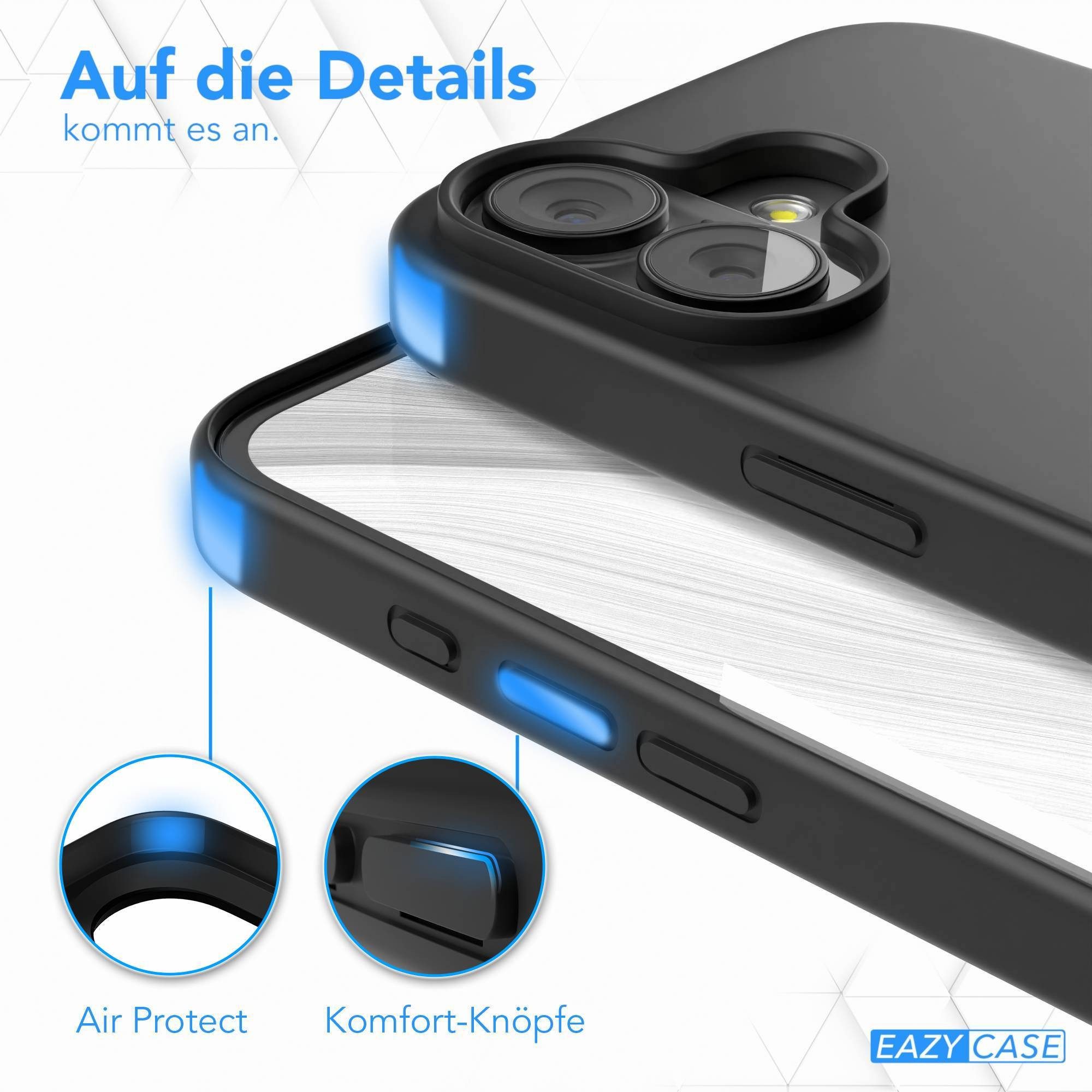 EAZY CASE Handyhülle Outdoor Case für Apple iPhone 17 6,3 Zoll, Hülle Outdoor kratzfest Schutzhülle mit Kameraschutz Robust Schwarz – Bild 4 von 5
