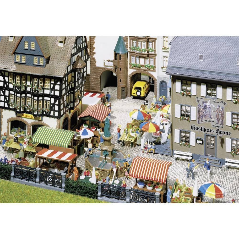 Modelleisenbahn-Gebäude H0 Wochenmarkt