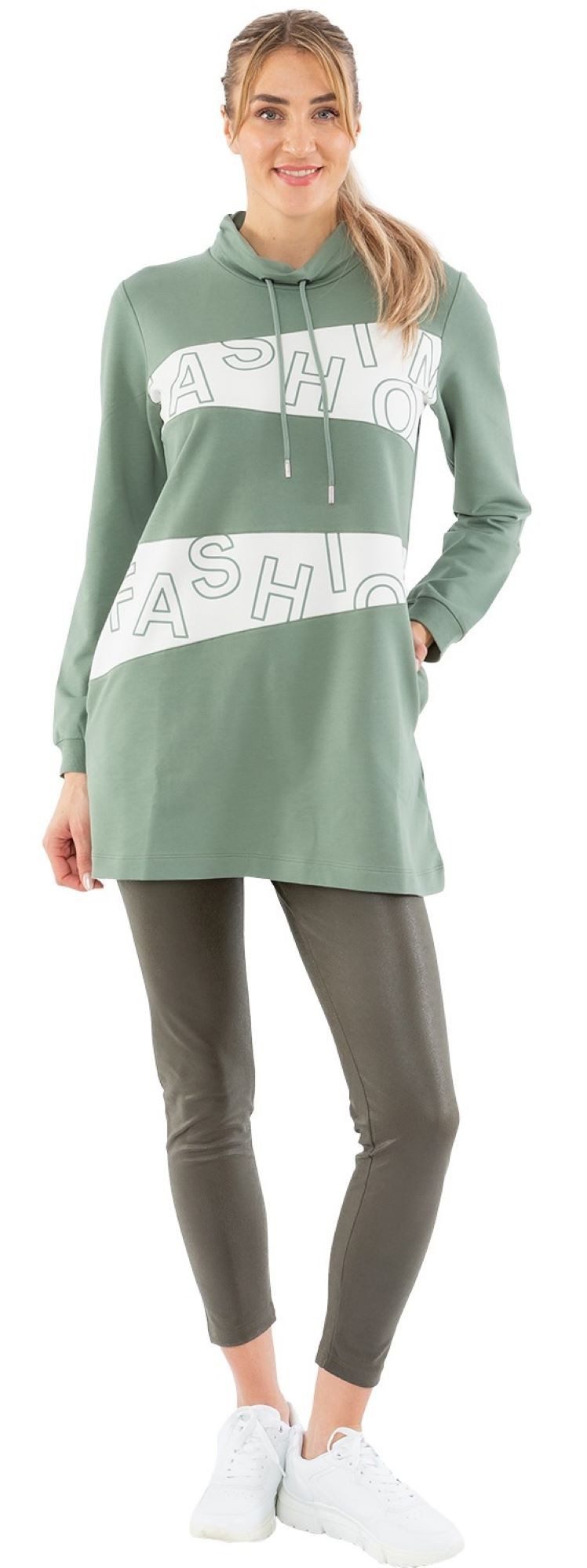 Estefania for woman Tunika 193-7111, "Fashion" mit Stehkragen und Tunnelzug Stehkragen mit Tunnelzug, 2 Eingrifftaschen