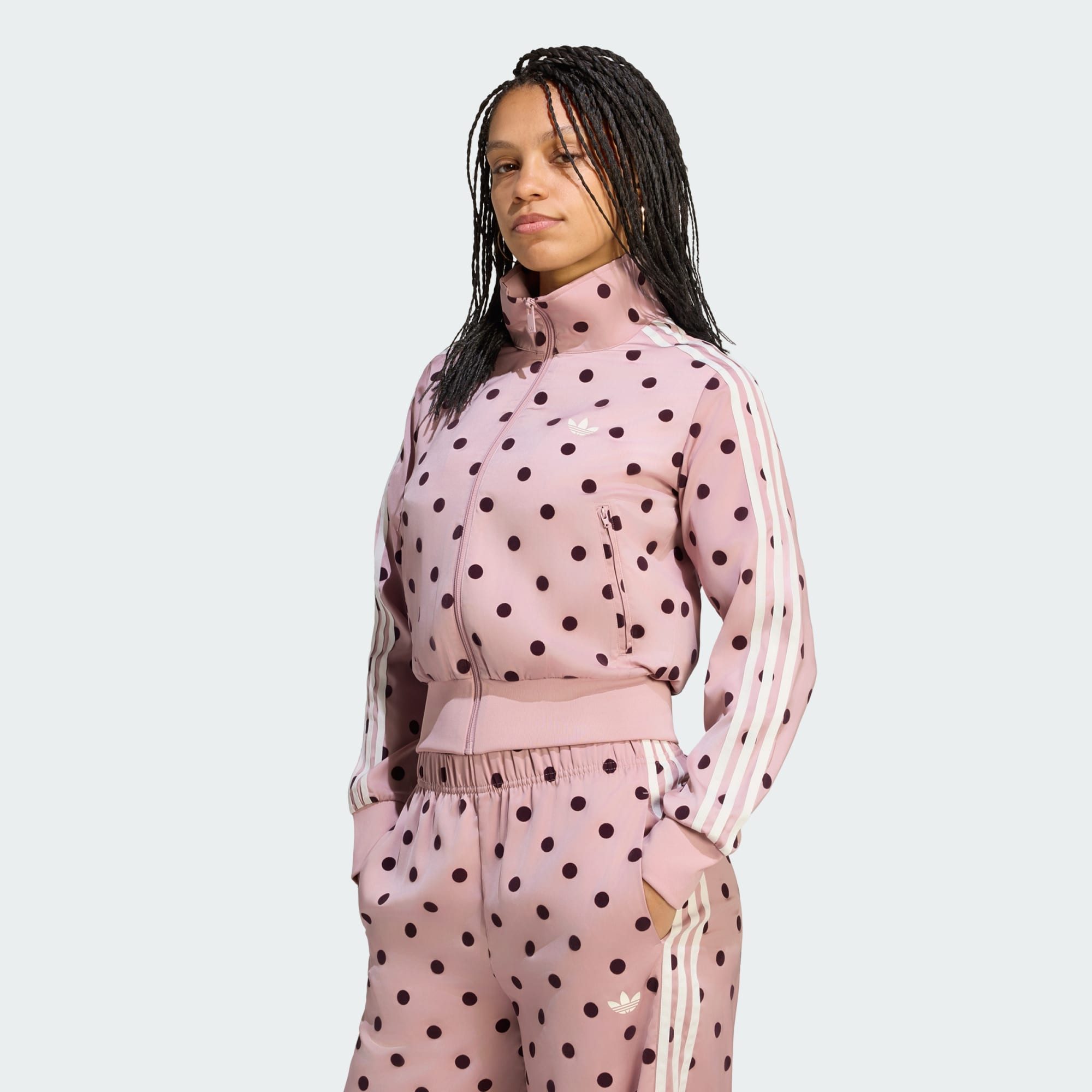adidas Originals Trainingsjacke SATIN POLKA-DOTS TT TRACK TOP (1-St)
