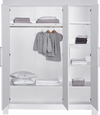 Schardt Kleiderschrank Nordic White, Kinderkleiderschrank Made in Germany
