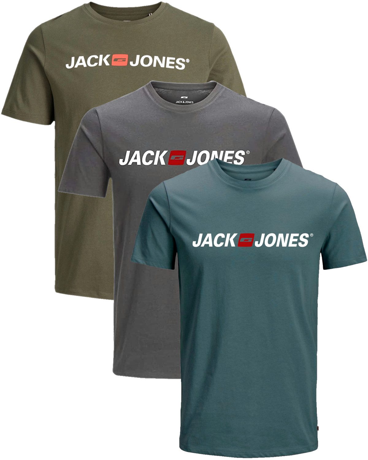 Jack & Jones T-Shirt Stilvolles Slim-Fit günstig online kaufen