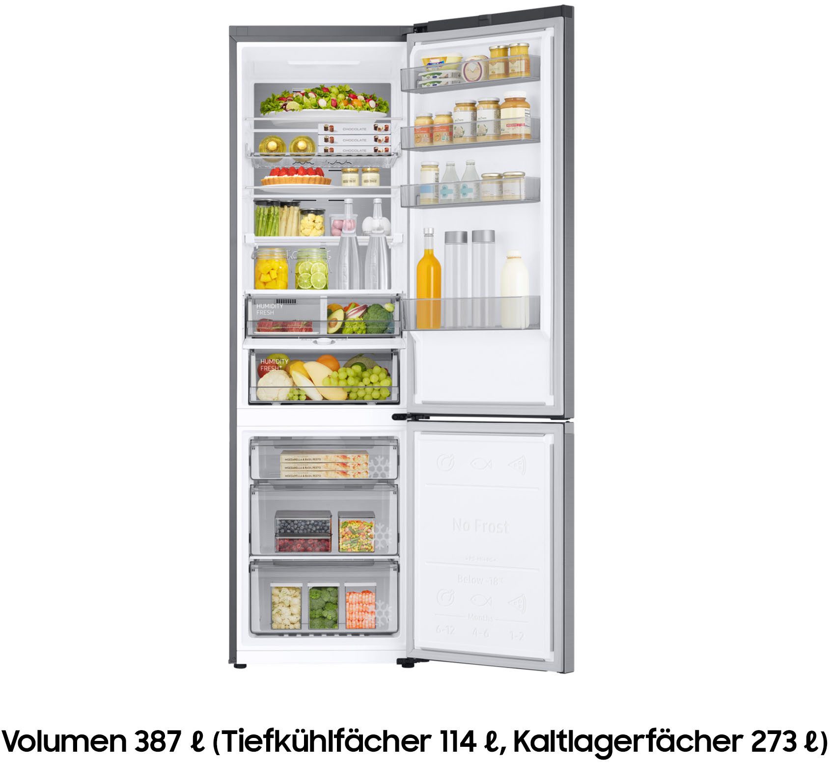 Samsung Kühl-/Gefrierkombination 8020 Serie RB38C7AGWS9, 203 cm hoch, 59,5 cm breit