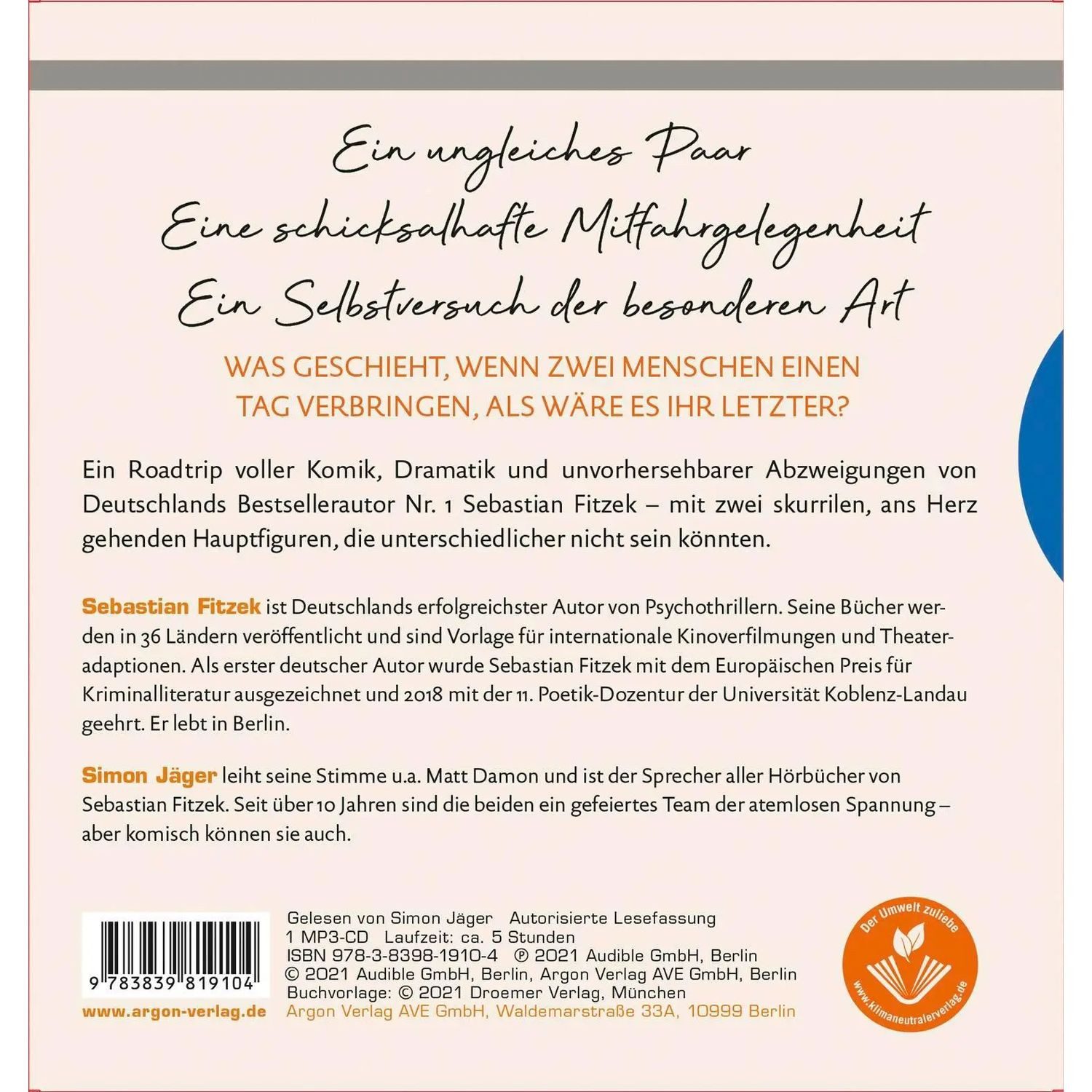 Argon Verlag Hörspiel Der erste letzte Tag